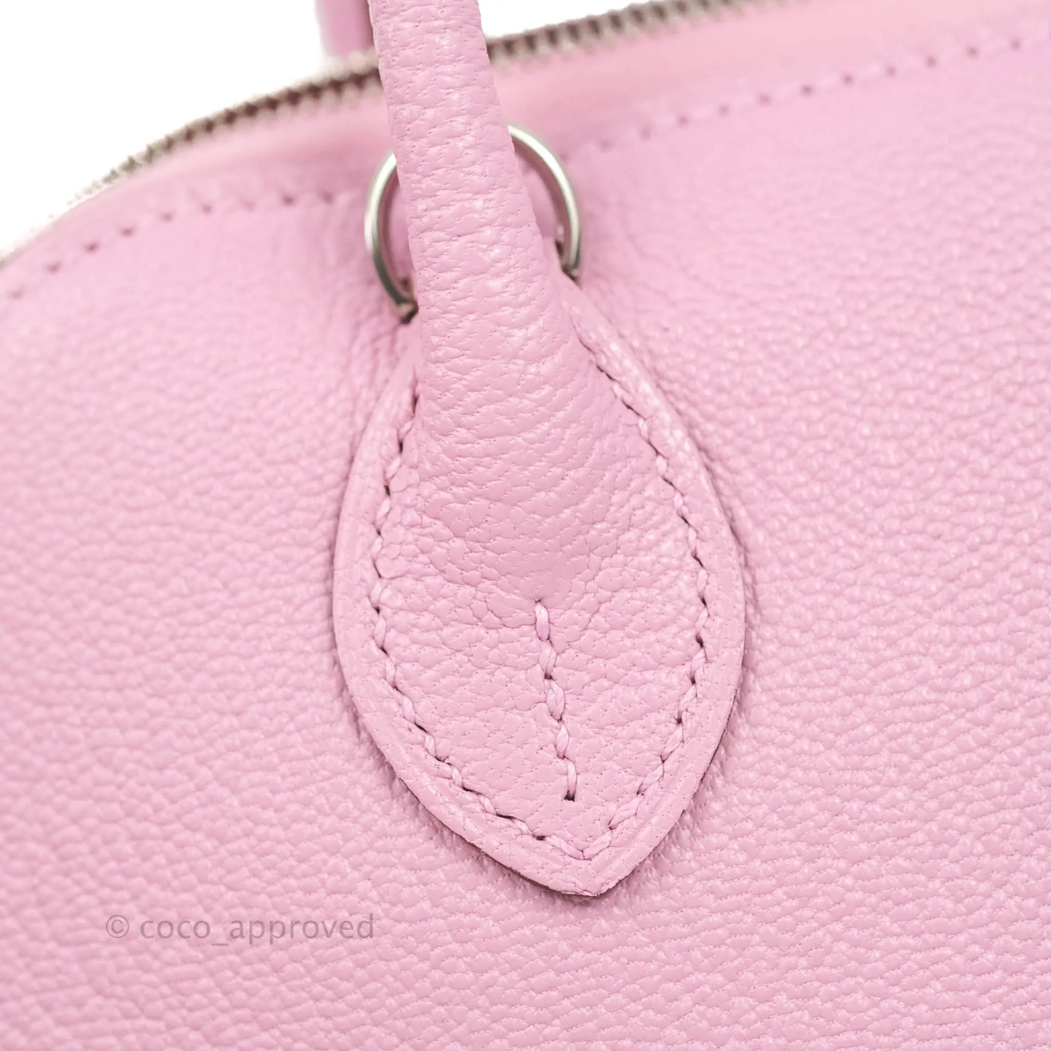 Hermes Mini Bolide 1923 Bag Mauve Sylvestre Chevre Mysore Palladium Hardware