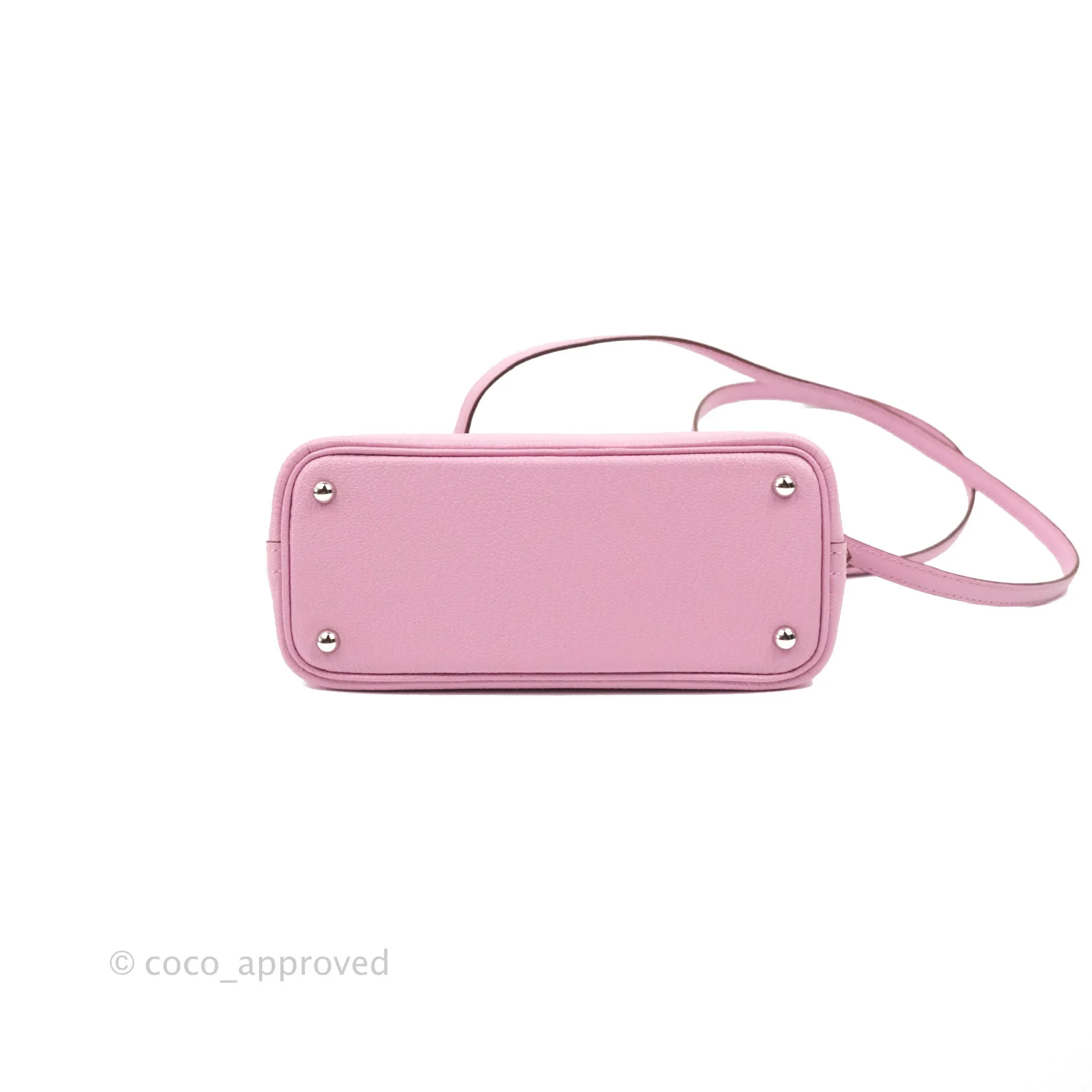 Hermes Mini Bolide 1923 Bag Mauve Sylvestre Chevre Mysore Palladium Hardware