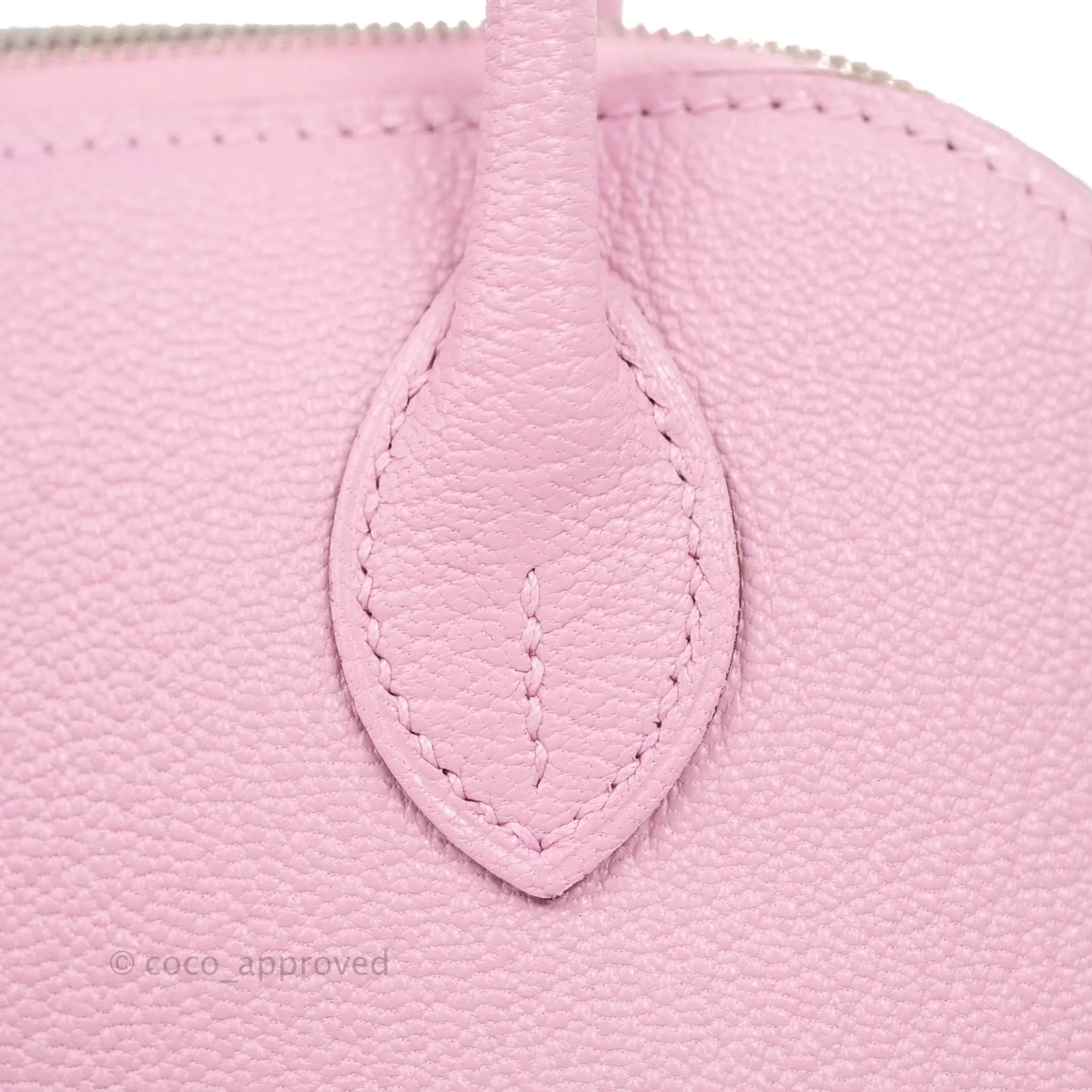 Hermes Mini Bolide 1923 Bag Mauve Sylvestre Chevre Mysore Palladium Hardware