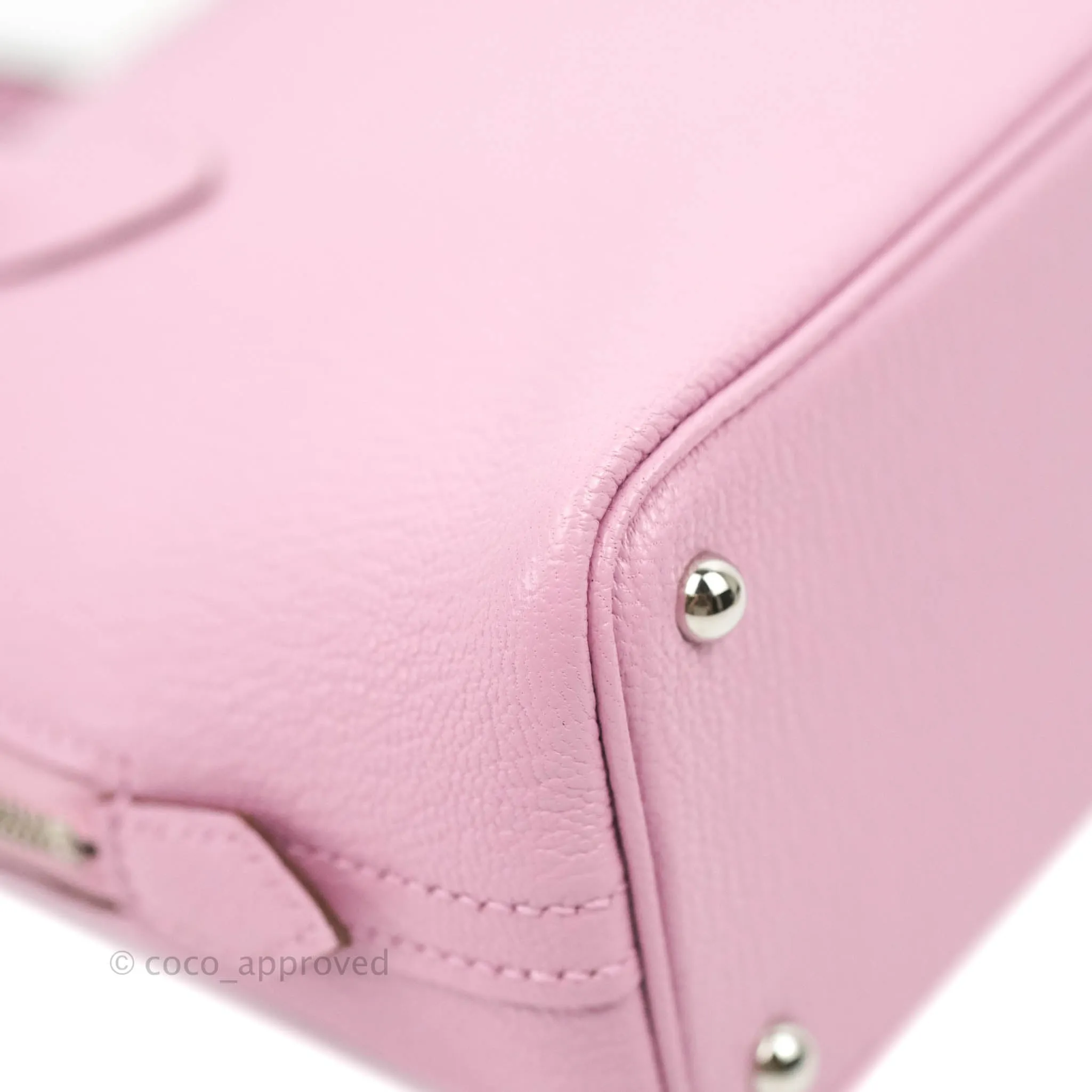 Hermes Mini Bolide 1923 Bag Mauve Sylvestre Chevre Mysore Palladium Hardware