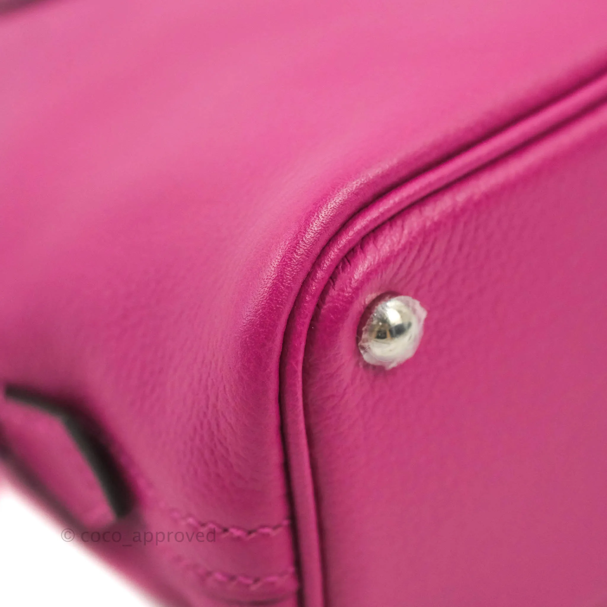 Hermes Mini Bolide 1923 Bag Rose Pourpre Evecolor Palladium Hardware