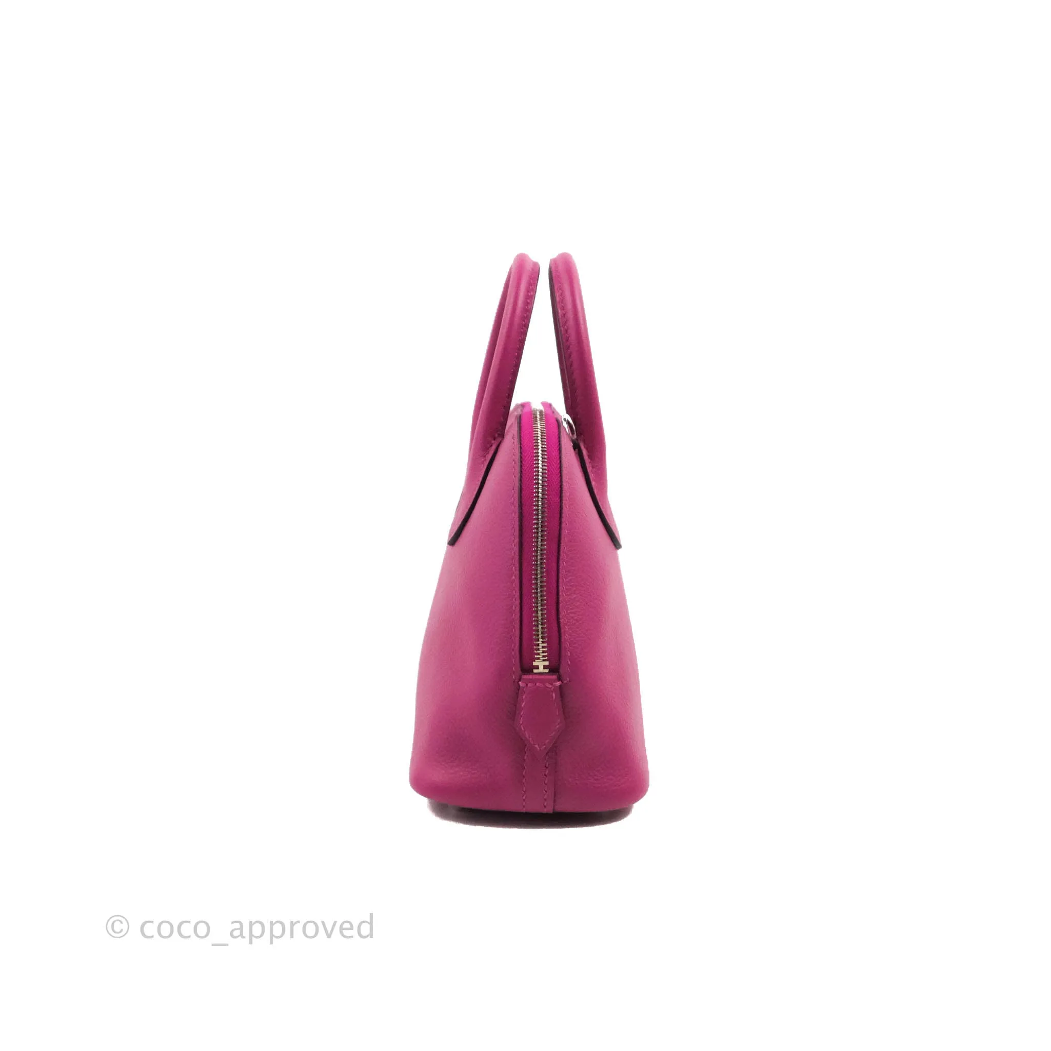 Hermes Mini Bolide 1923 Bag Rose Pourpre Evecolor Palladium Hardware