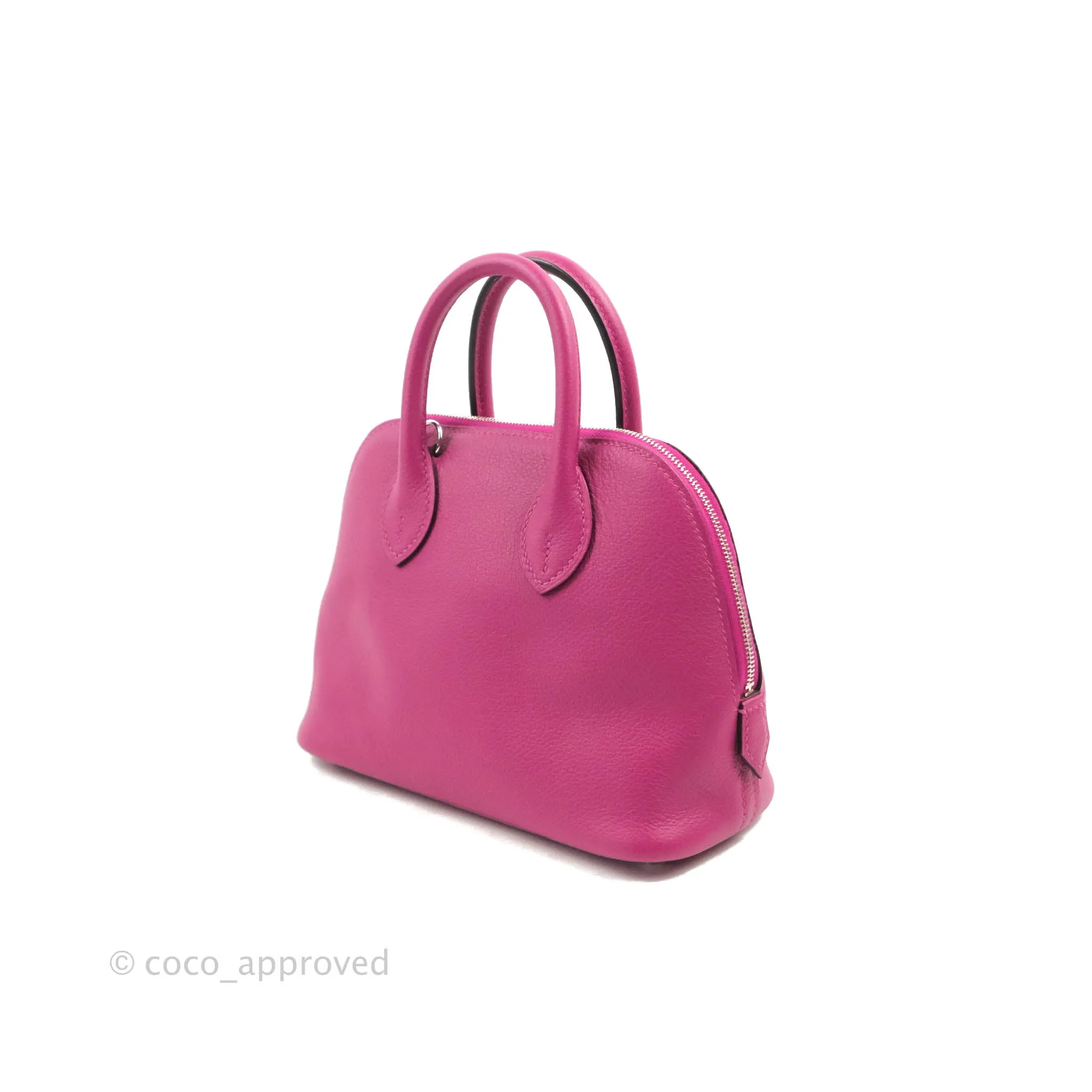 Hermes Mini Bolide 1923 Bag Rose Pourpre Evecolor Palladium Hardware
