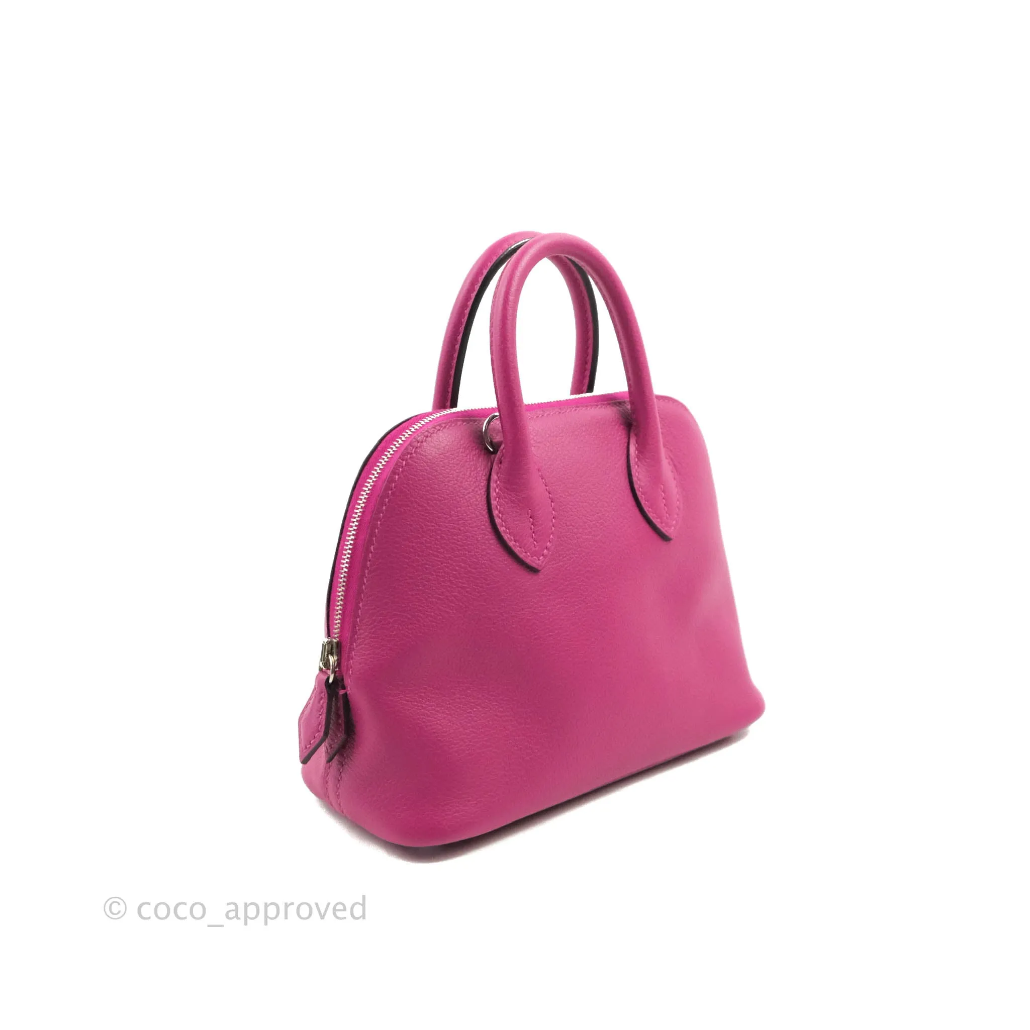 Hermes Mini Bolide 1923 Bag Rose Pourpre Evecolor Palladium Hardware