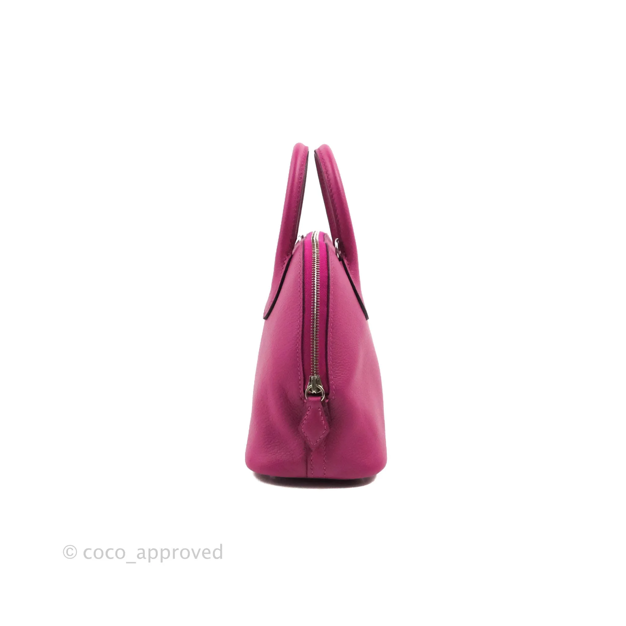 Hermes Mini Bolide 1923 Bag Rose Pourpre Evecolor Palladium Hardware