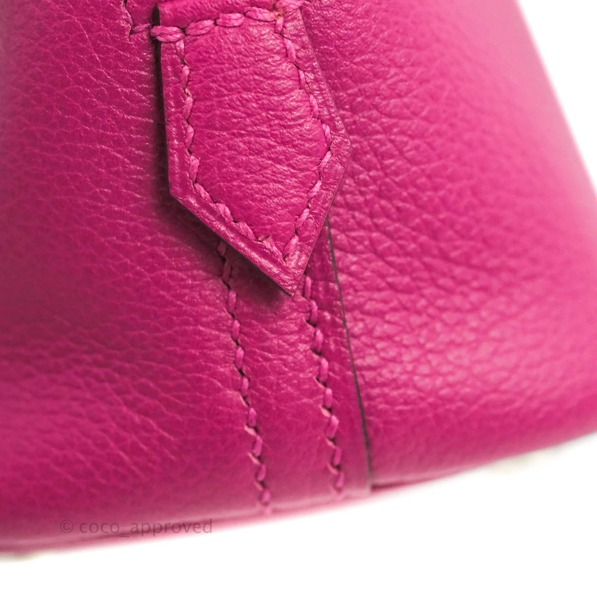 Hermes Mini Bolide 1923 Bag Rose Pourpre Evecolor Palladium Hardware