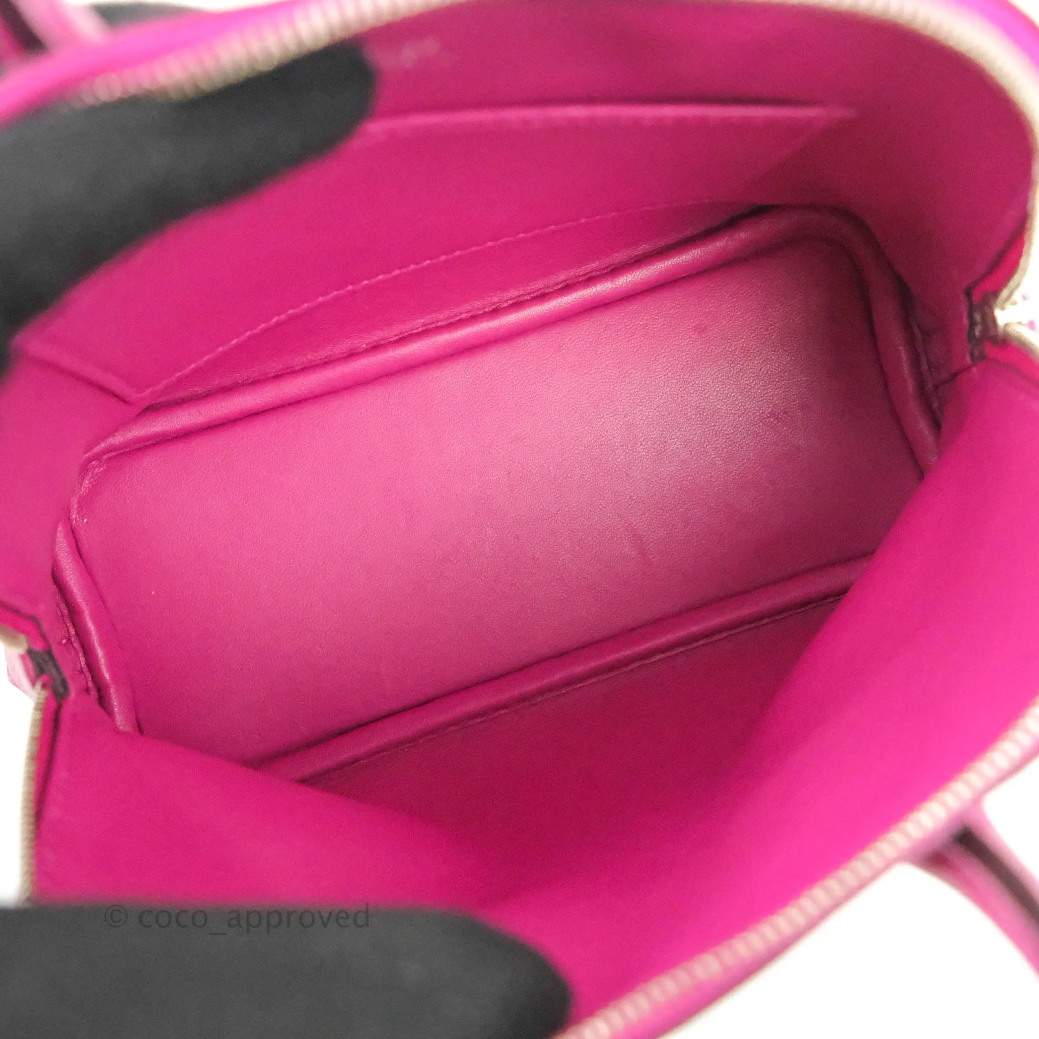 Hermes Mini Bolide 1923 Bag Rose Pourpre Evecolor Palladium Hardware