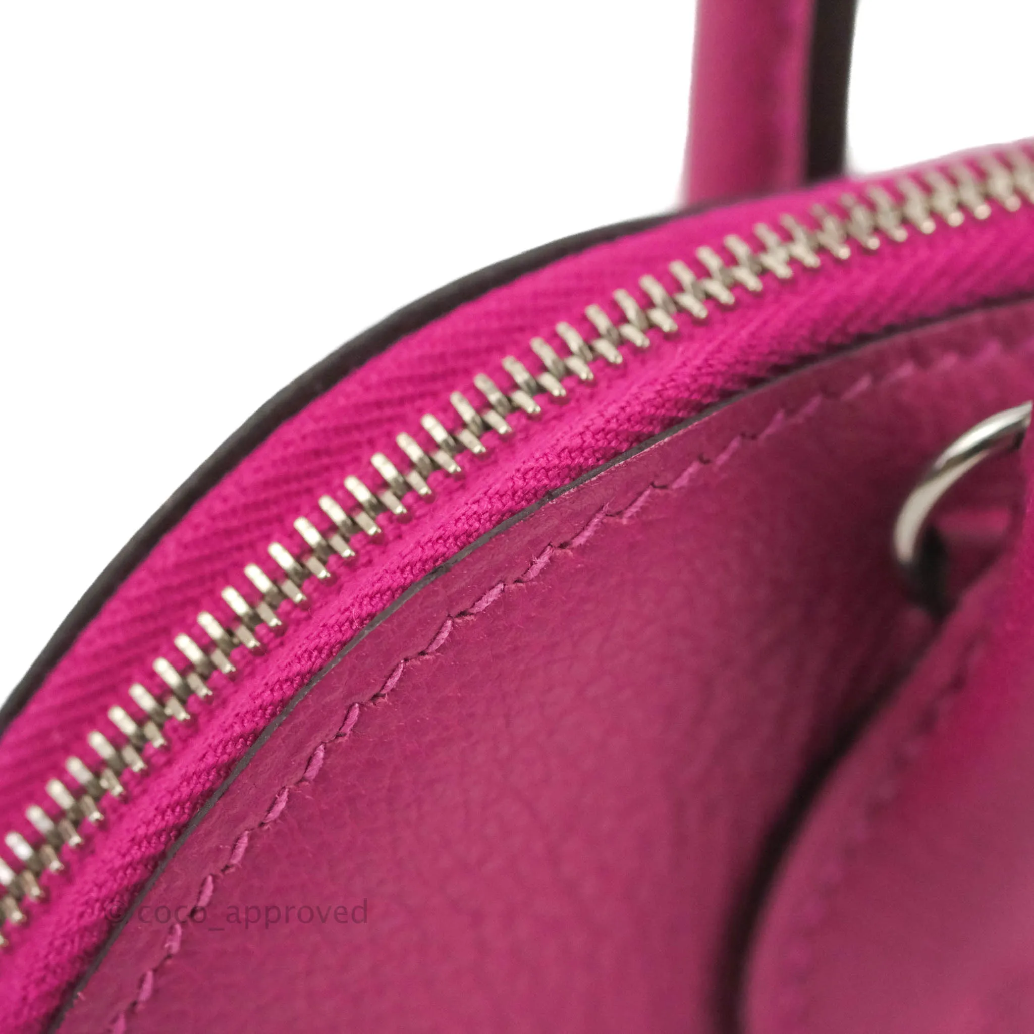 Hermes Mini Bolide 1923 Bag Rose Pourpre Evecolor Palladium Hardware