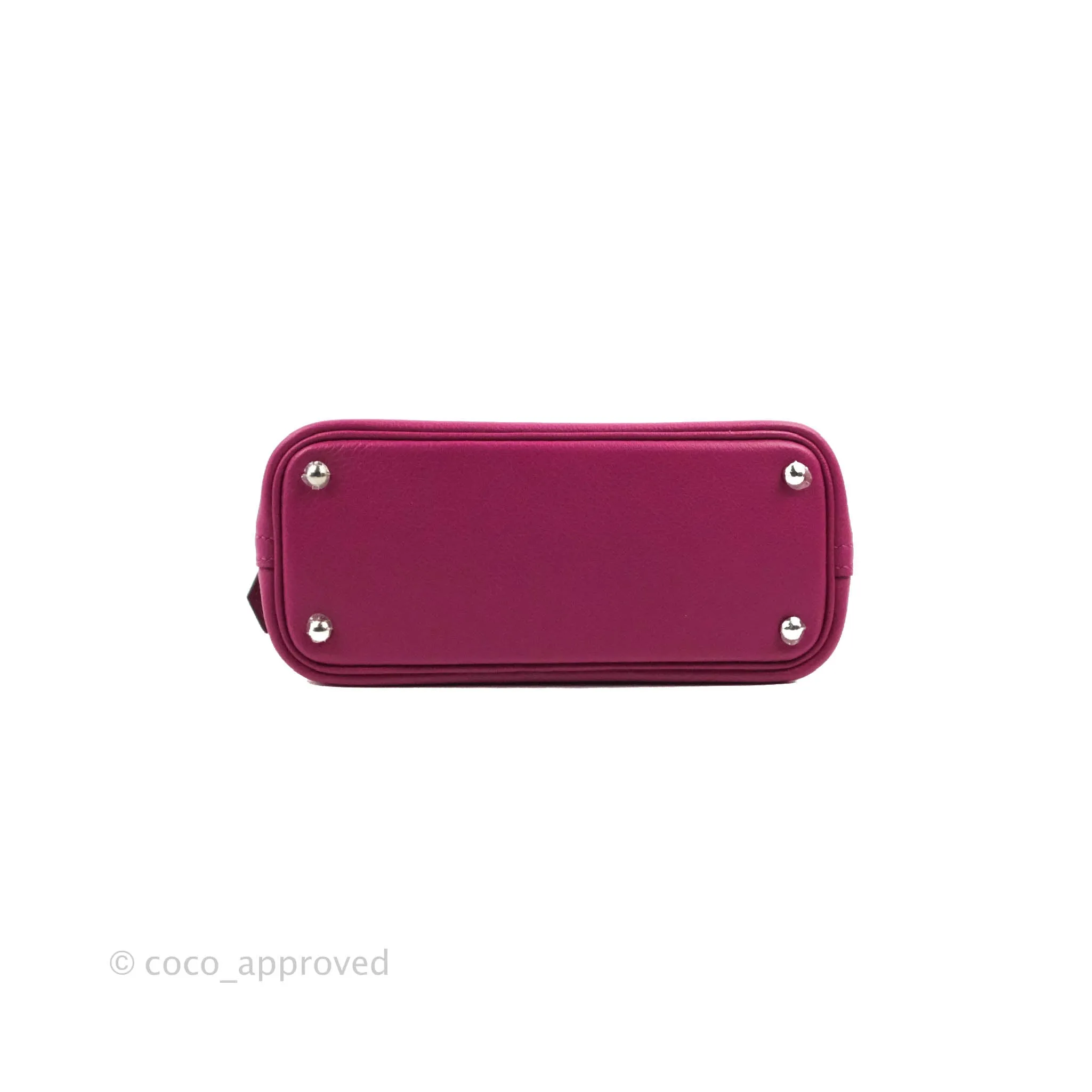 Hermes Mini Bolide 1923 Bag Rose Pourpre Evecolor Palladium Hardware