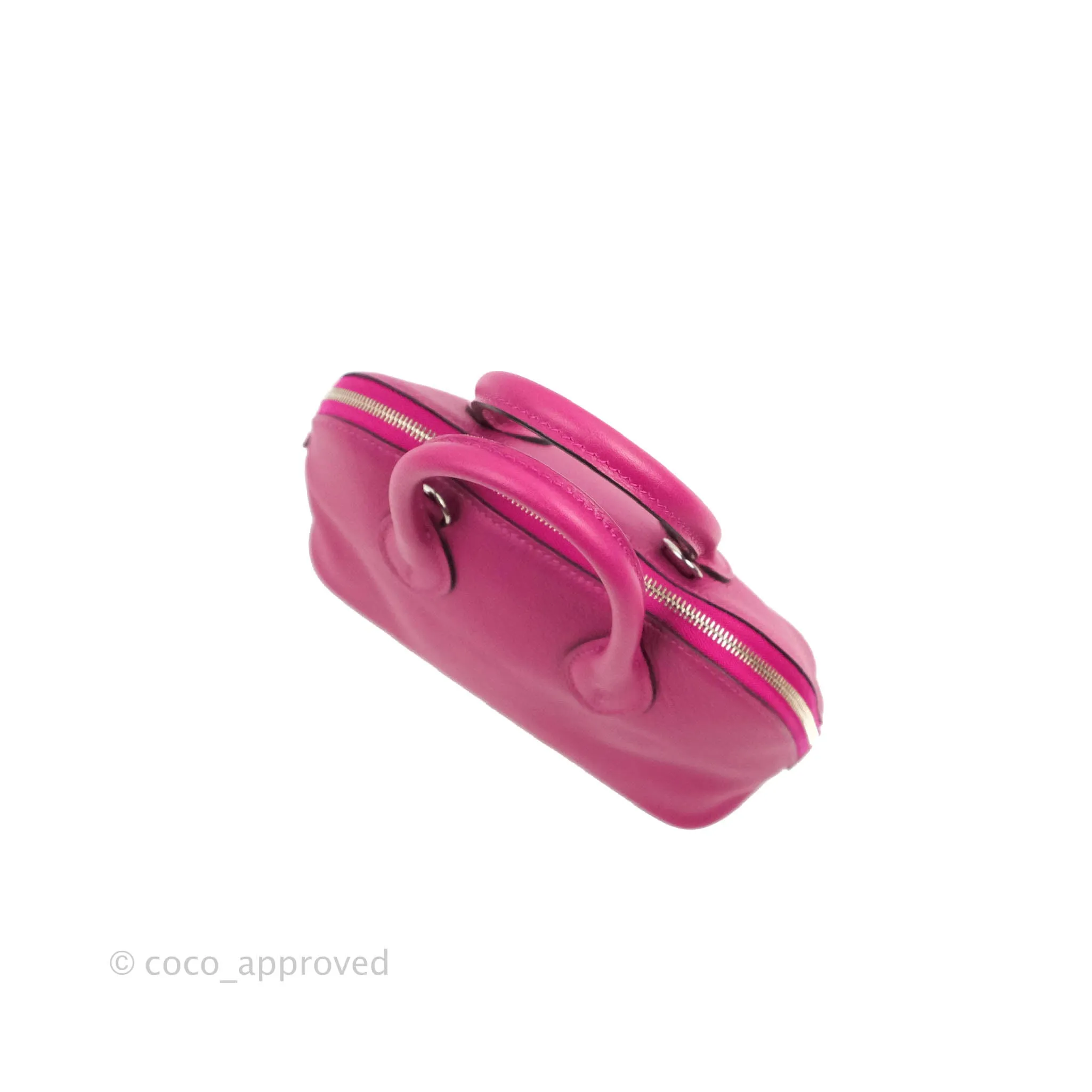 Hermes Mini Bolide 1923 Bag Rose Pourpre Evecolor Palladium Hardware