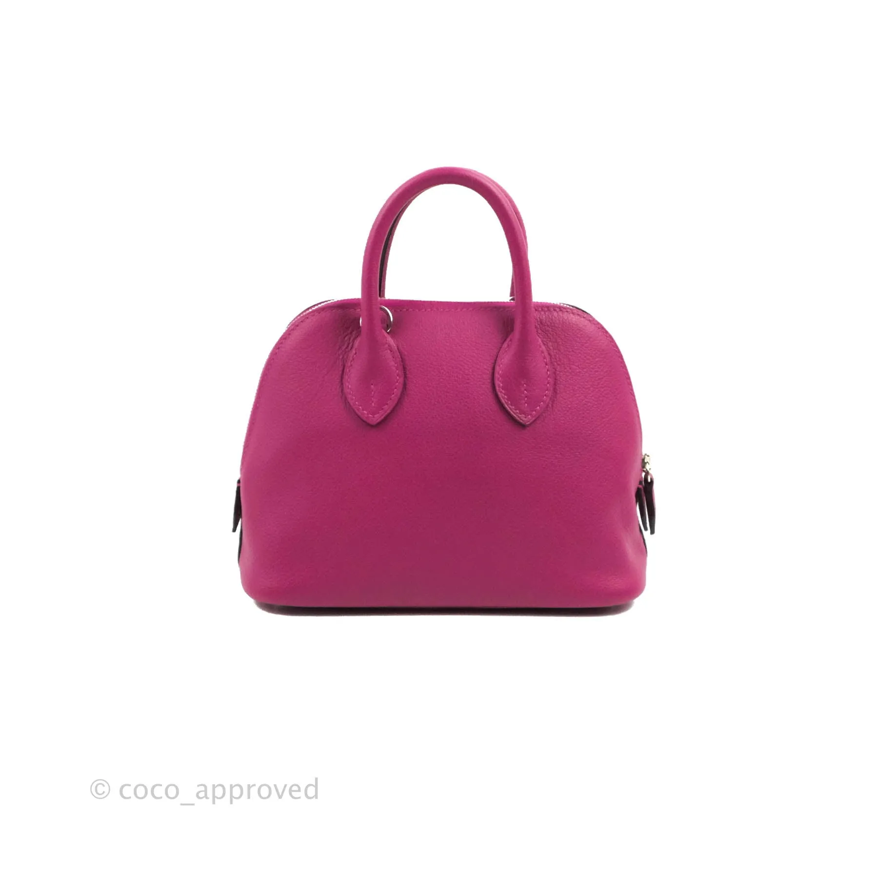 Hermes Mini Bolide 1923 Bag Rose Pourpre Evecolor Palladium Hardware