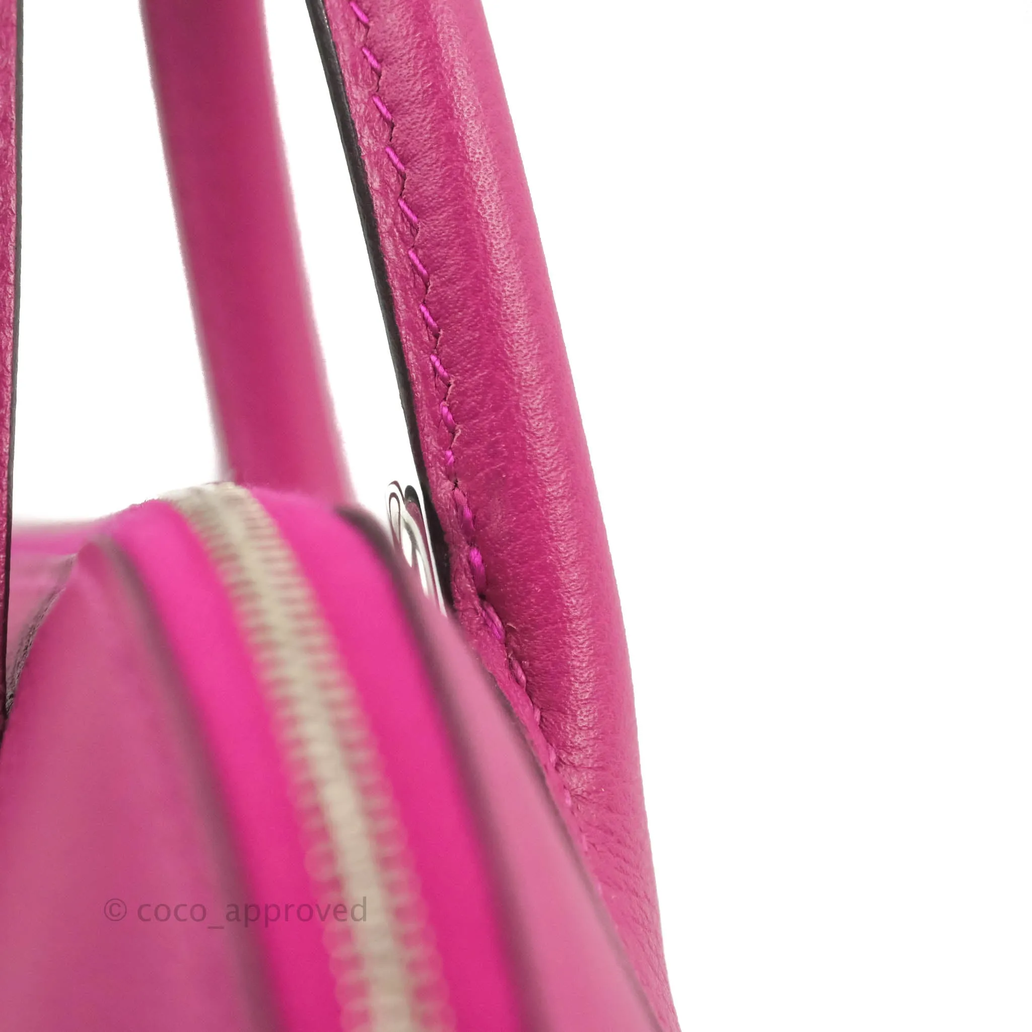 Hermes Mini Bolide 1923 Bag Rose Pourpre Evecolor Palladium Hardware