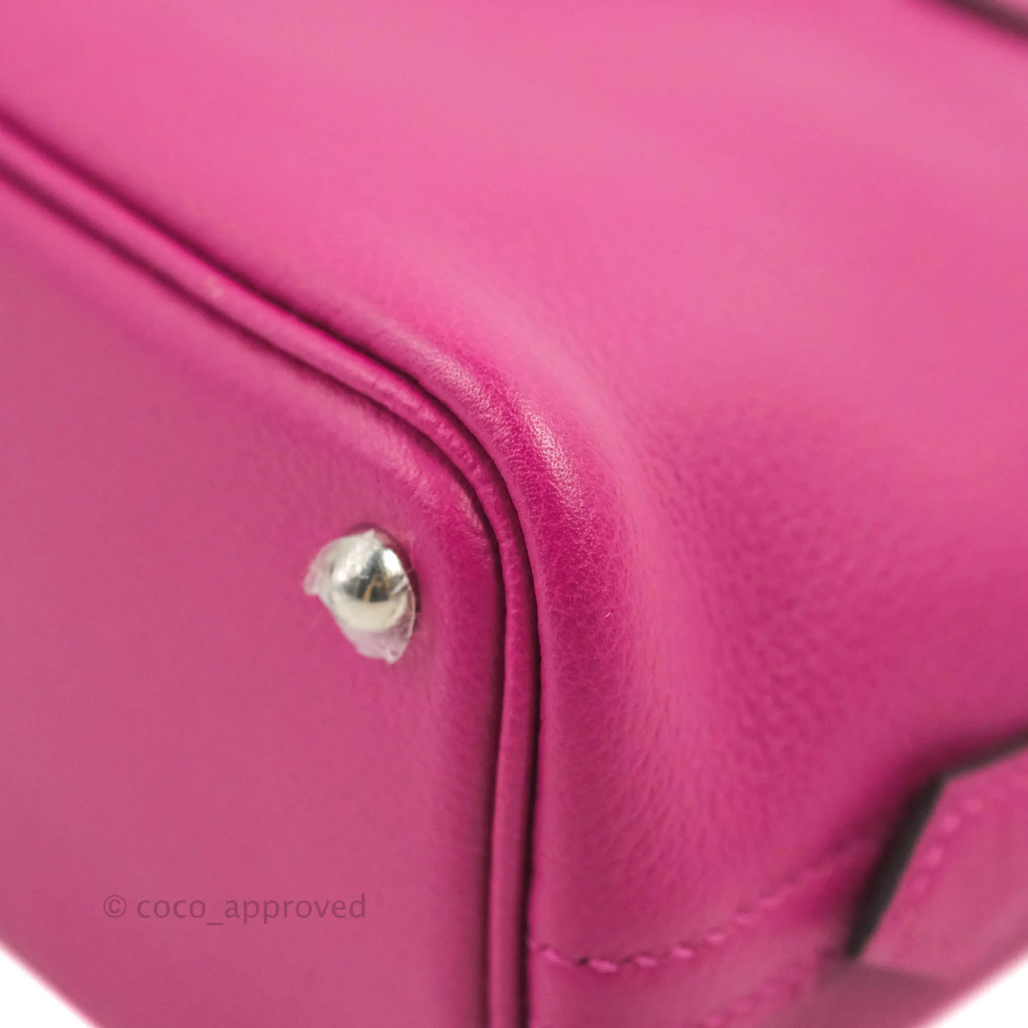 Hermes Mini Bolide 1923 Bag Rose Pourpre Evecolor Palladium Hardware
