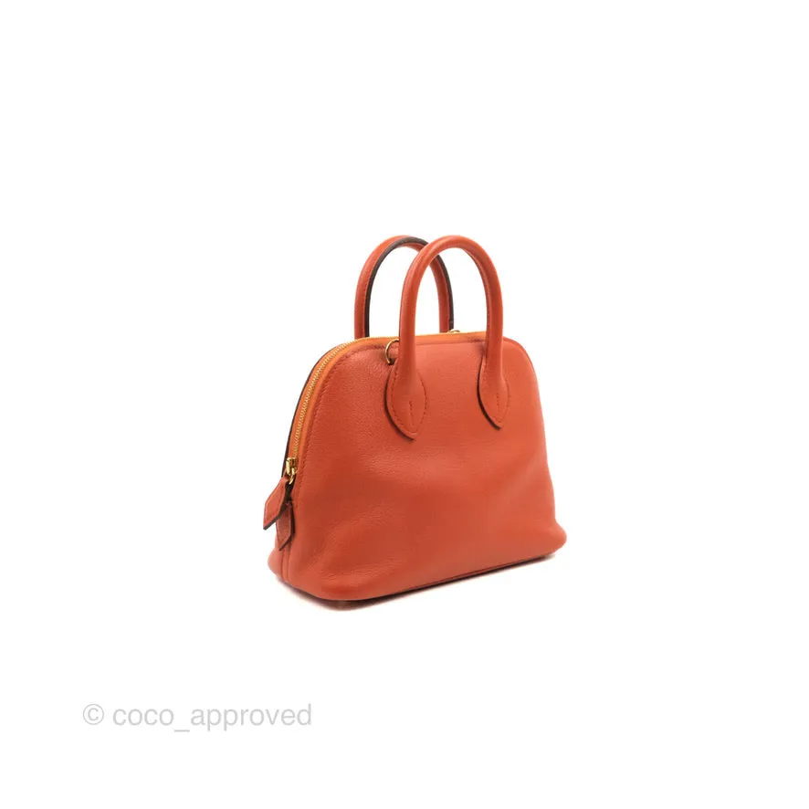 Hermes Mini Bolide 1923 Bag Terre Battue/Anemone Evecolor Gold Hardware