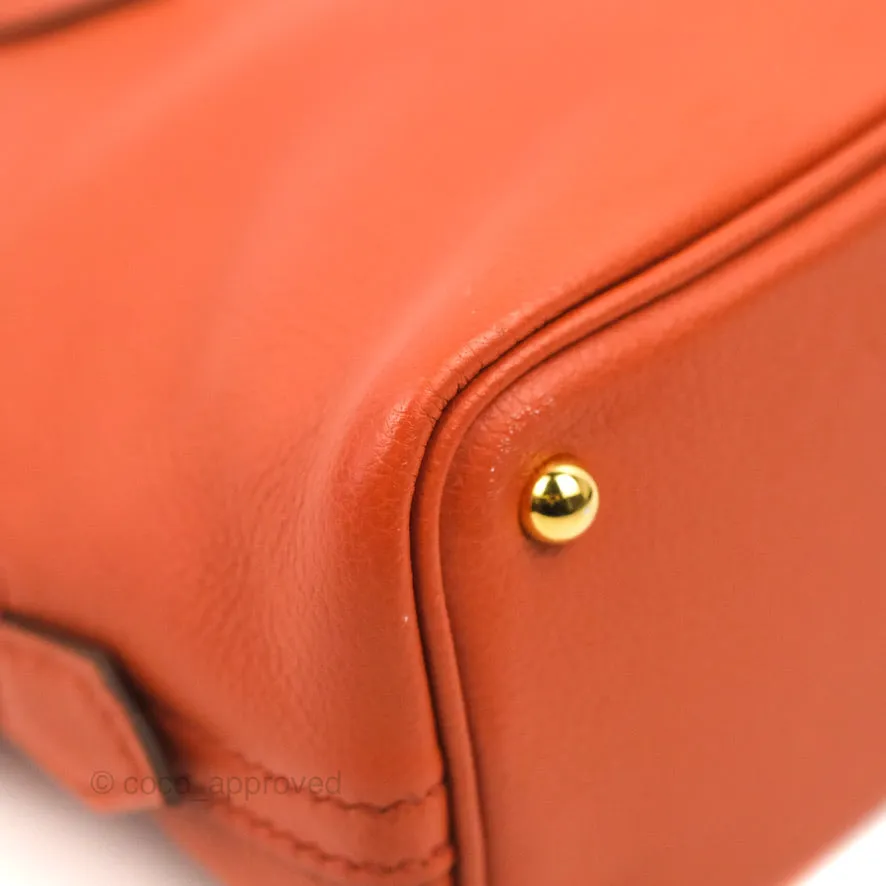Hermes Mini Bolide 1923 Bag Terre Battue/Anemone Evecolor Gold Hardware