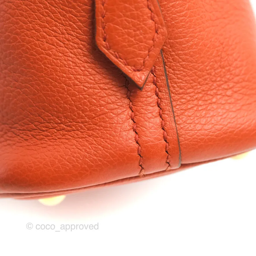 Hermes Mini Bolide 1923 Bag Terre Battue/Anemone Evecolor Gold Hardware