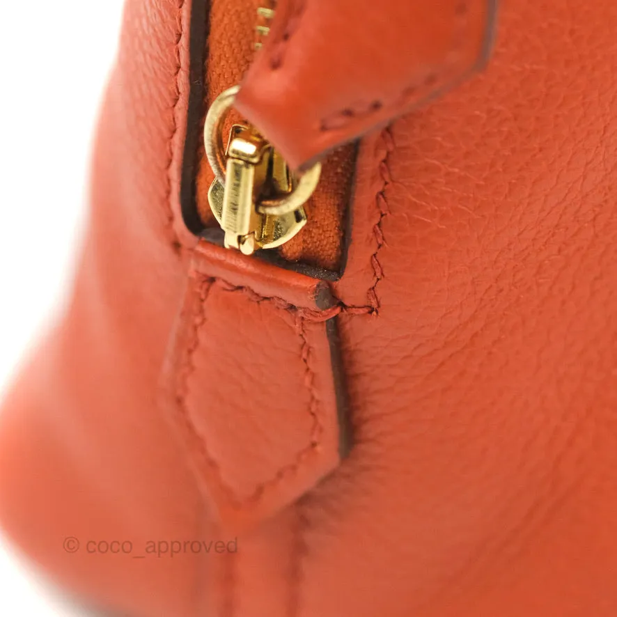 Hermes Mini Bolide 1923 Bag Terre Battue/Anemone Evecolor Gold Hardware