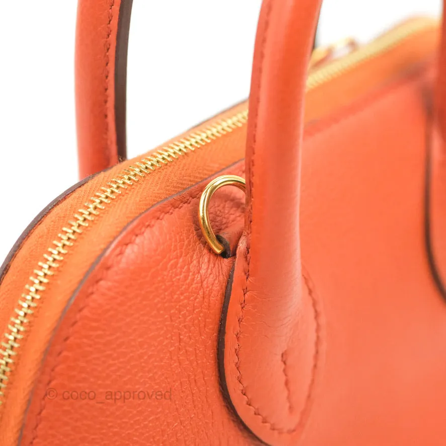 Hermes Mini Bolide 1923 Bag Terre Battue/Anemone Evecolor Gold Hardware