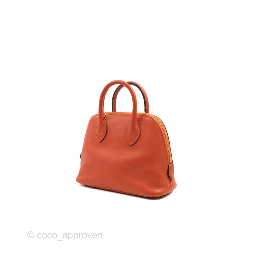 Hermes Mini Bolide 1923 Bag Terre Battue/Anemone Evecolor Gold Hardware