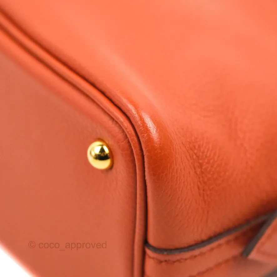 Hermes Mini Bolide 1923 Bag Terre Battue/Anemone Evecolor Gold Hardware