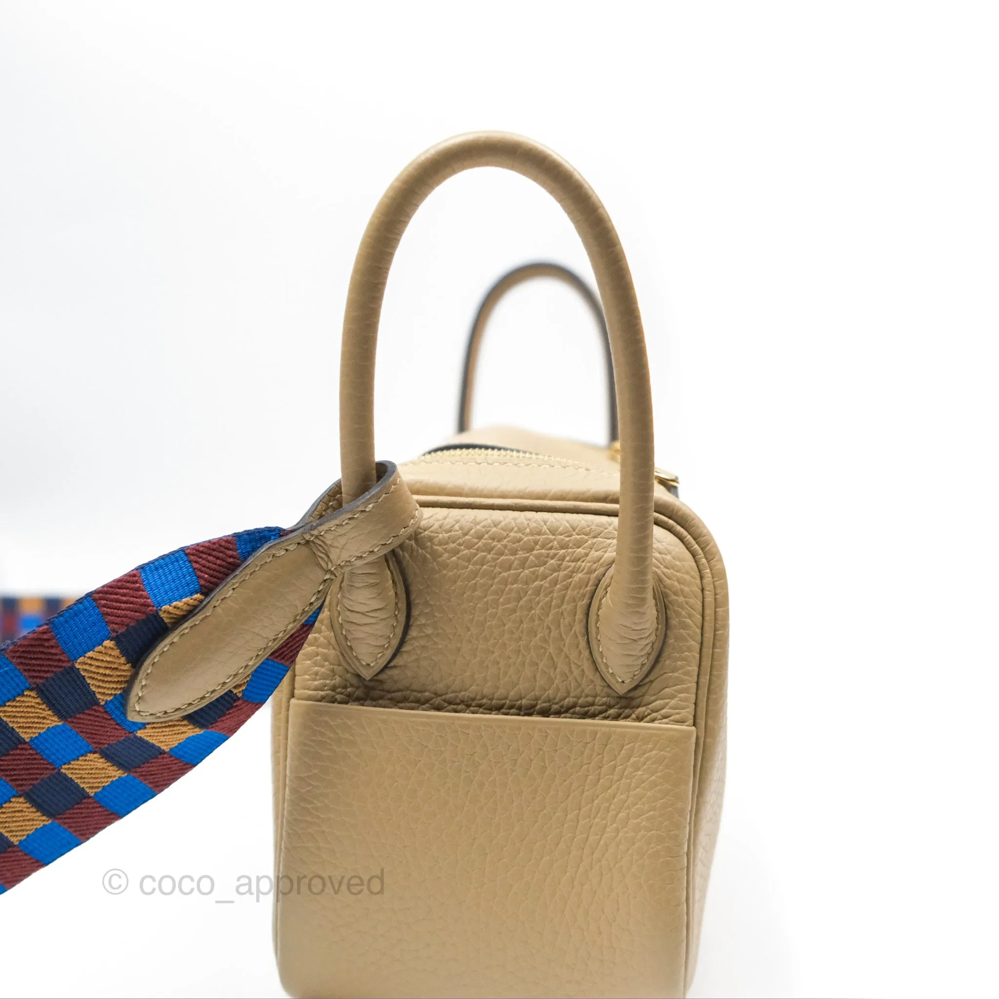 Hermes Mini Lindy 20 Trench S2 Clemence Maxi Quadrille Bleu Billard Biscuit 48 Rouge H