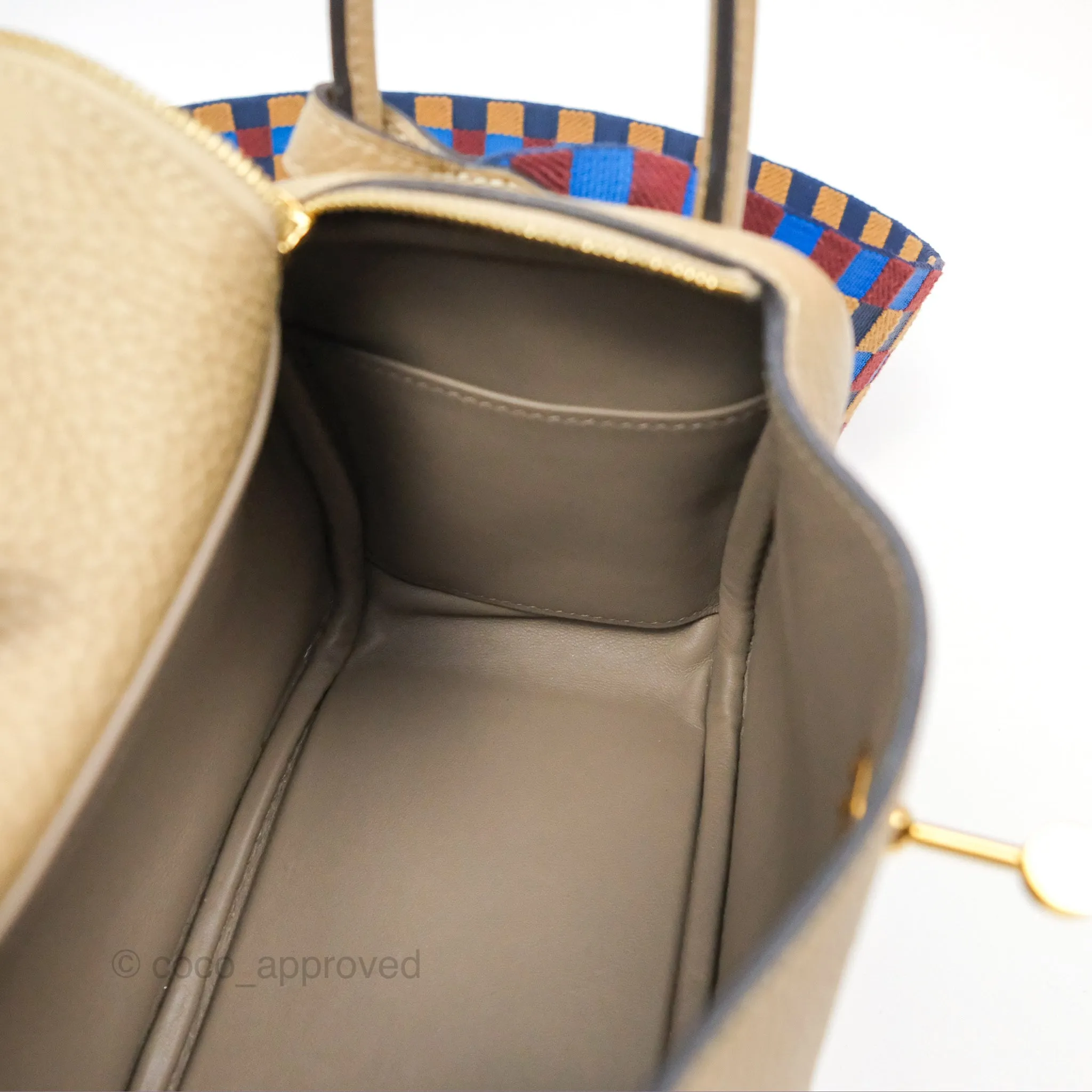 Hermes Mini Lindy 20 Trench S2 Clemence Maxi Quadrille Bleu Billard Biscuit 48 Rouge H