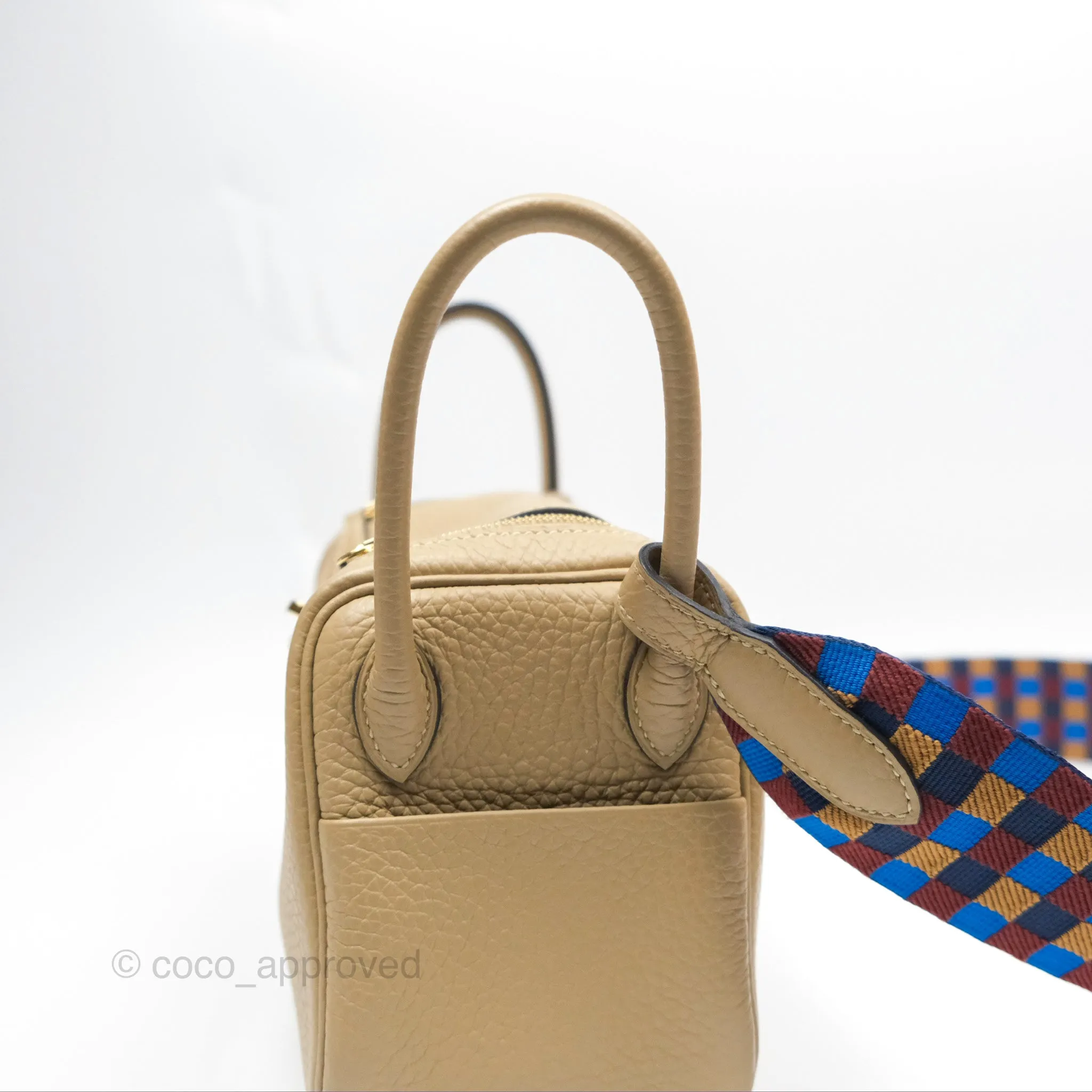 Hermes Mini Lindy 20 Trench S2 Clemence Maxi Quadrille Bleu Billard Biscuit 48 Rouge H