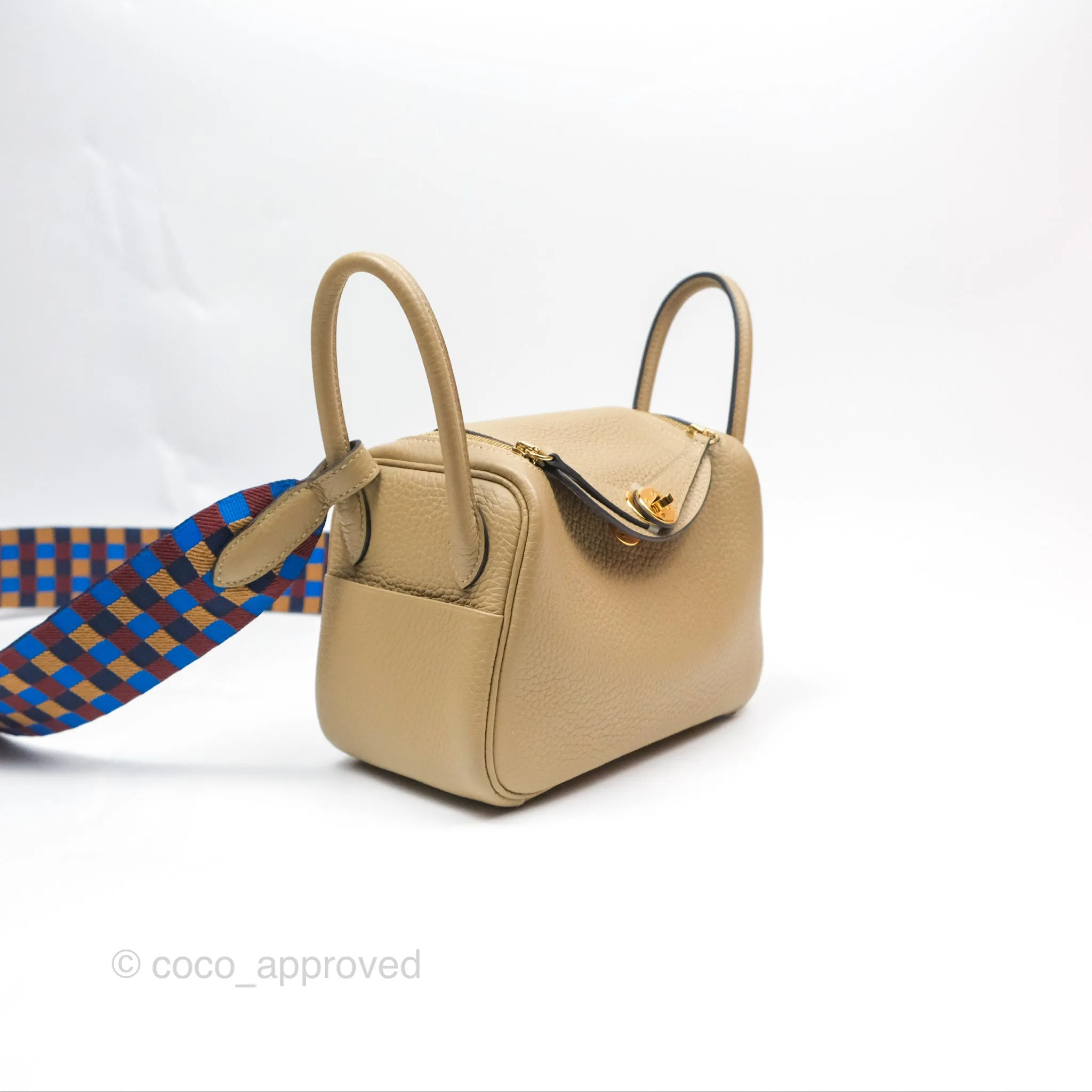 Hermes Mini Lindy 20 Trench S2 Clemence Maxi Quadrille Bleu Billard Biscuit 48 Rouge H