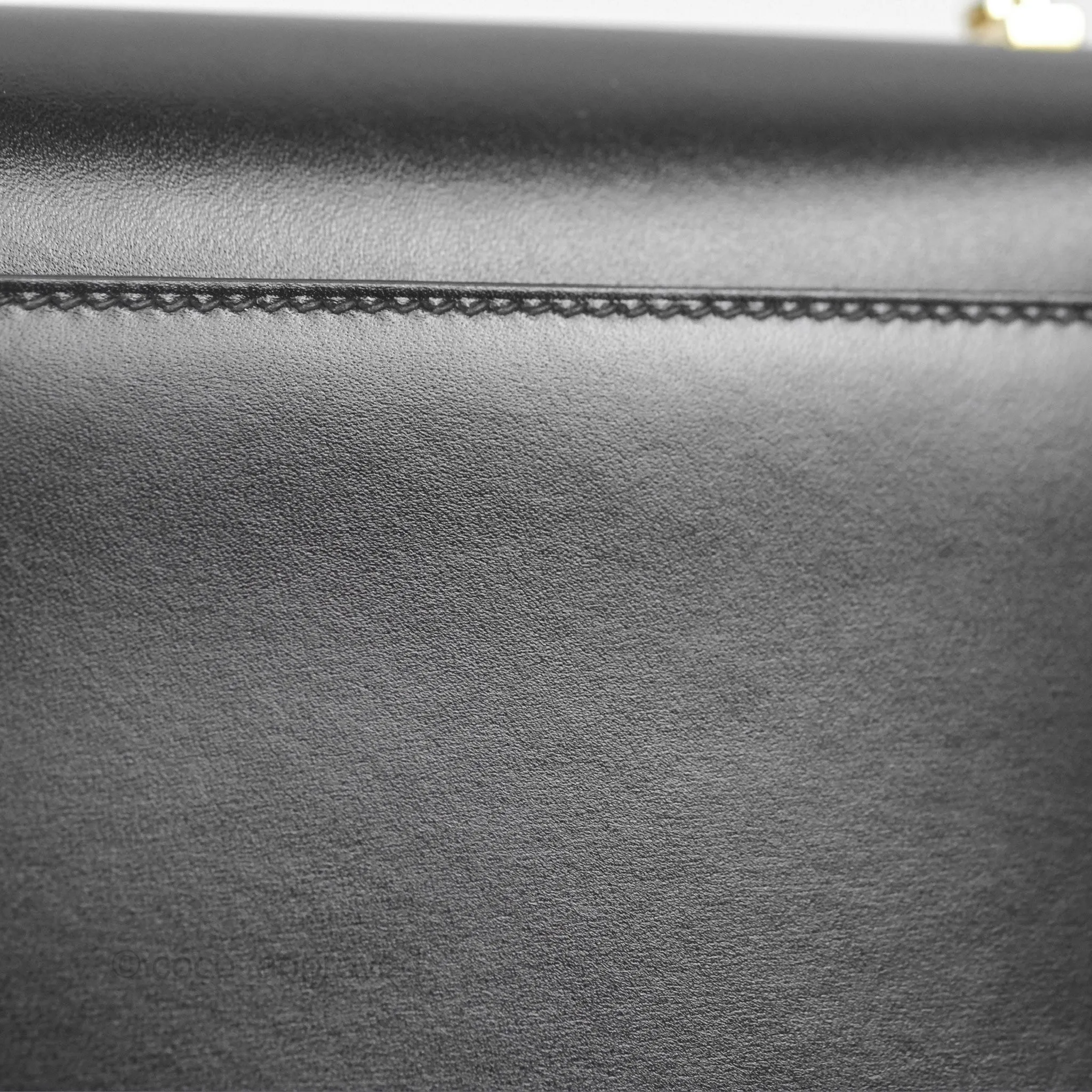 Hermes Mini Verrou Chaine Bag Black Box Leather Gold Hardware