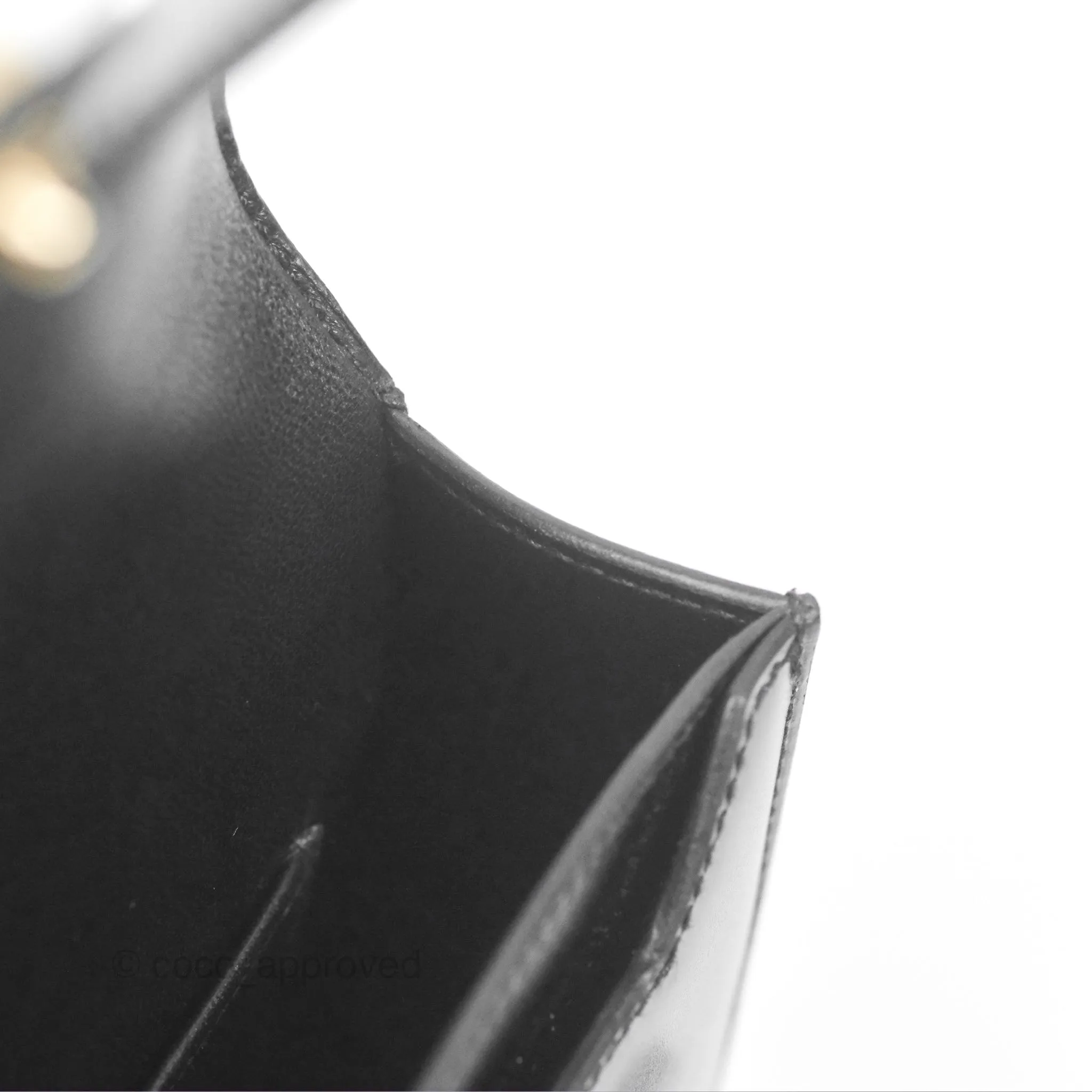 Hermes Mini Verrou Chaine Bag Black Box Leather Gold Hardware