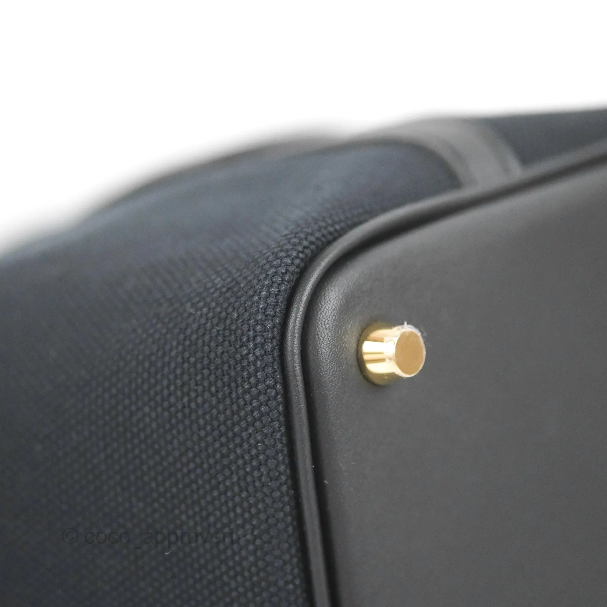 Hermes Picotin Lock 18 Cargo Pockets Black Gold Hardware