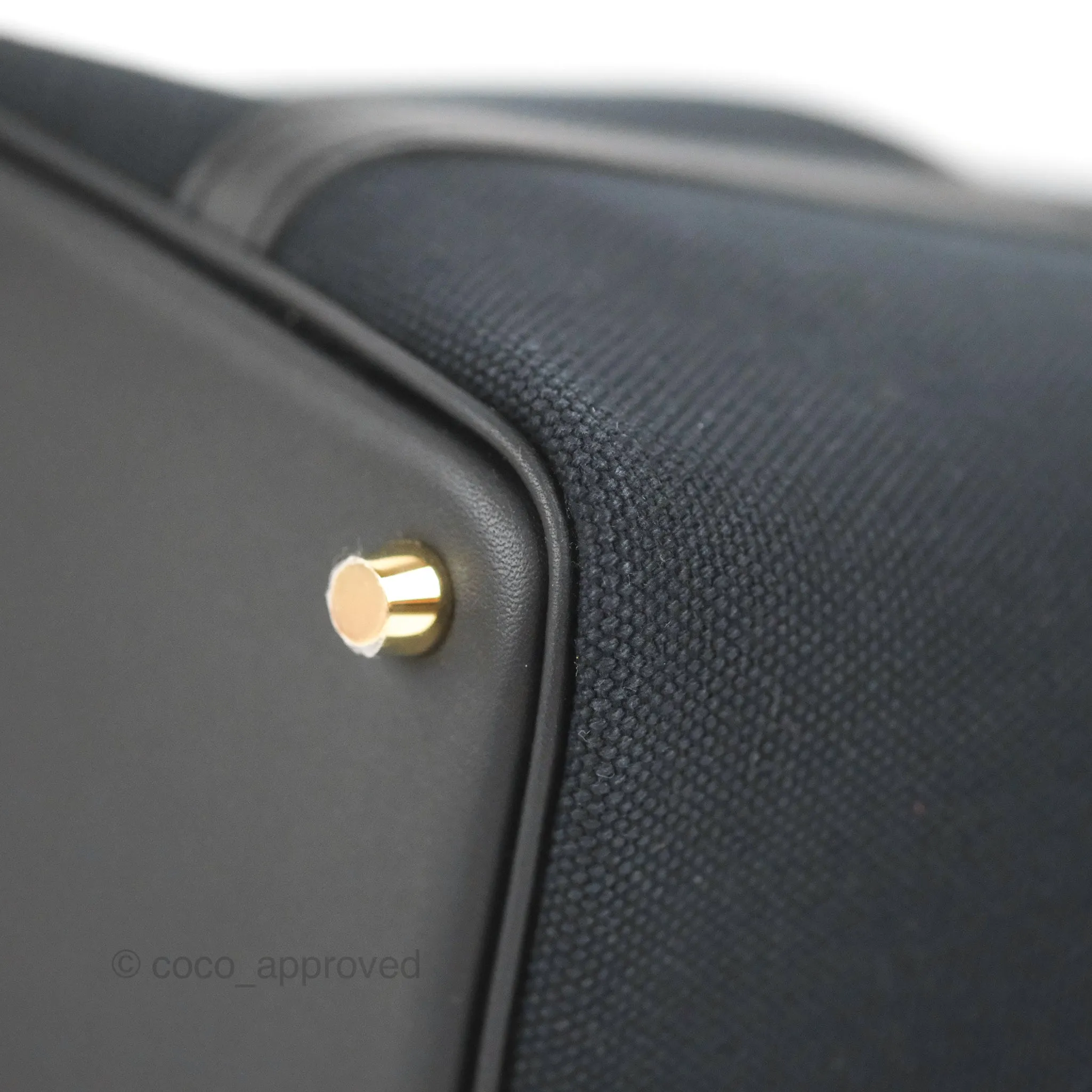 Hermes Picotin Lock 18 Cargo Pockets Black Gold Hardware