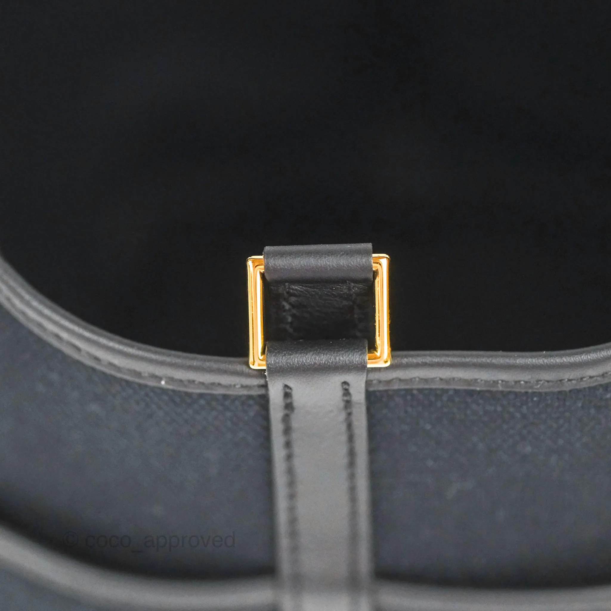 Hermes Picotin Lock 18 Cargo Pockets Black Gold Hardware