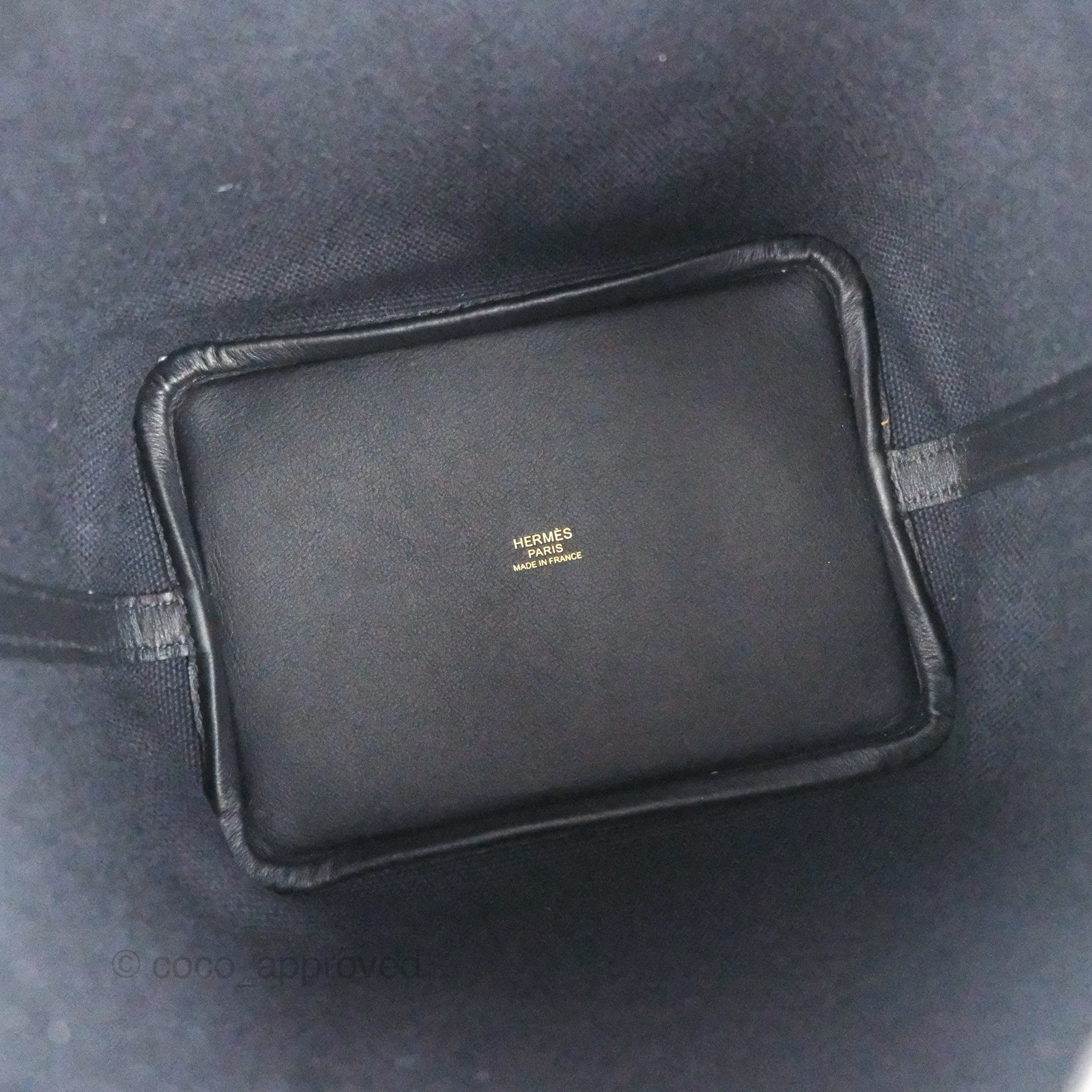 Hermes Picotin Lock 18 Cargo Pockets Black Gold Hardware