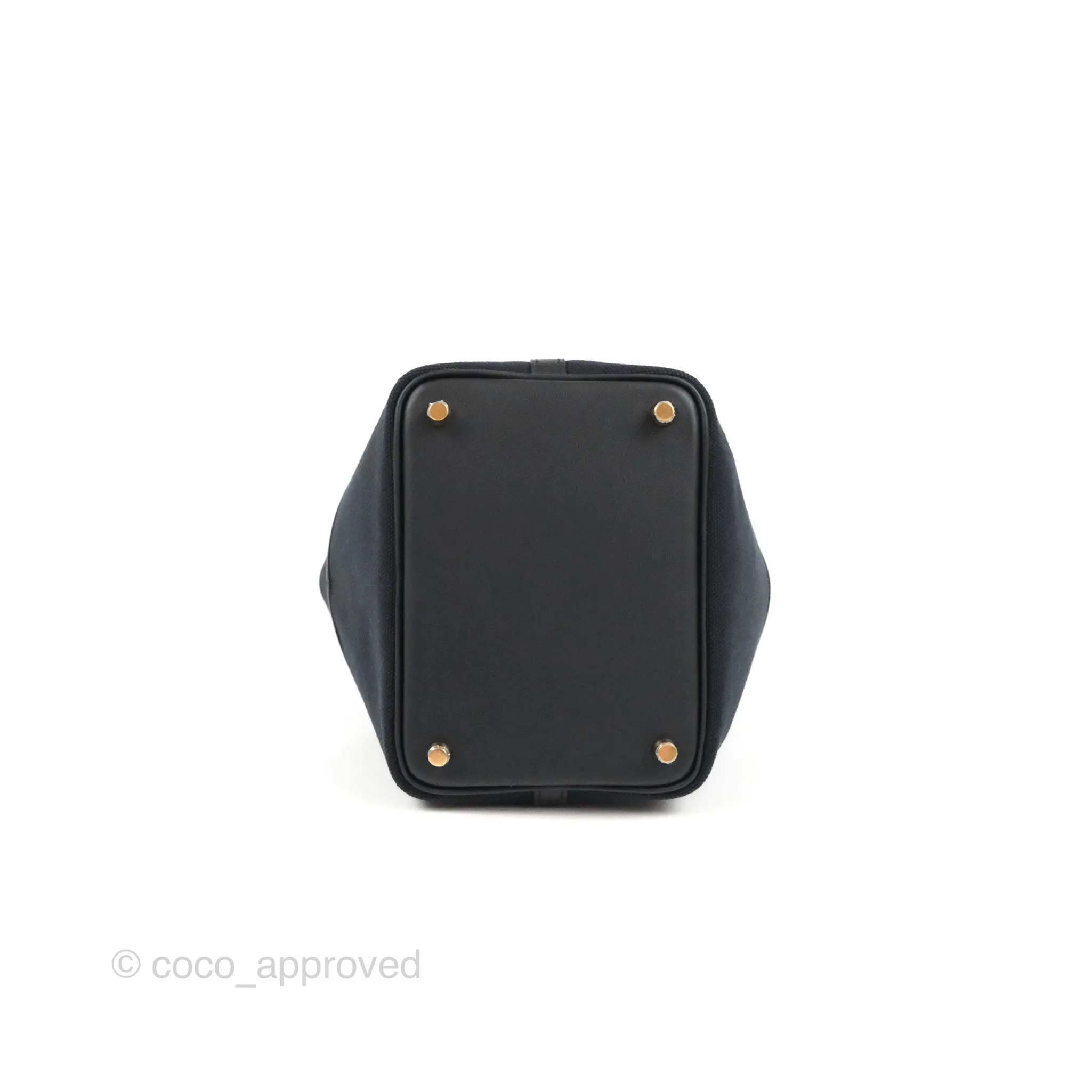 Hermes Picotin Lock 18 Cargo Pockets Black Gold Hardware