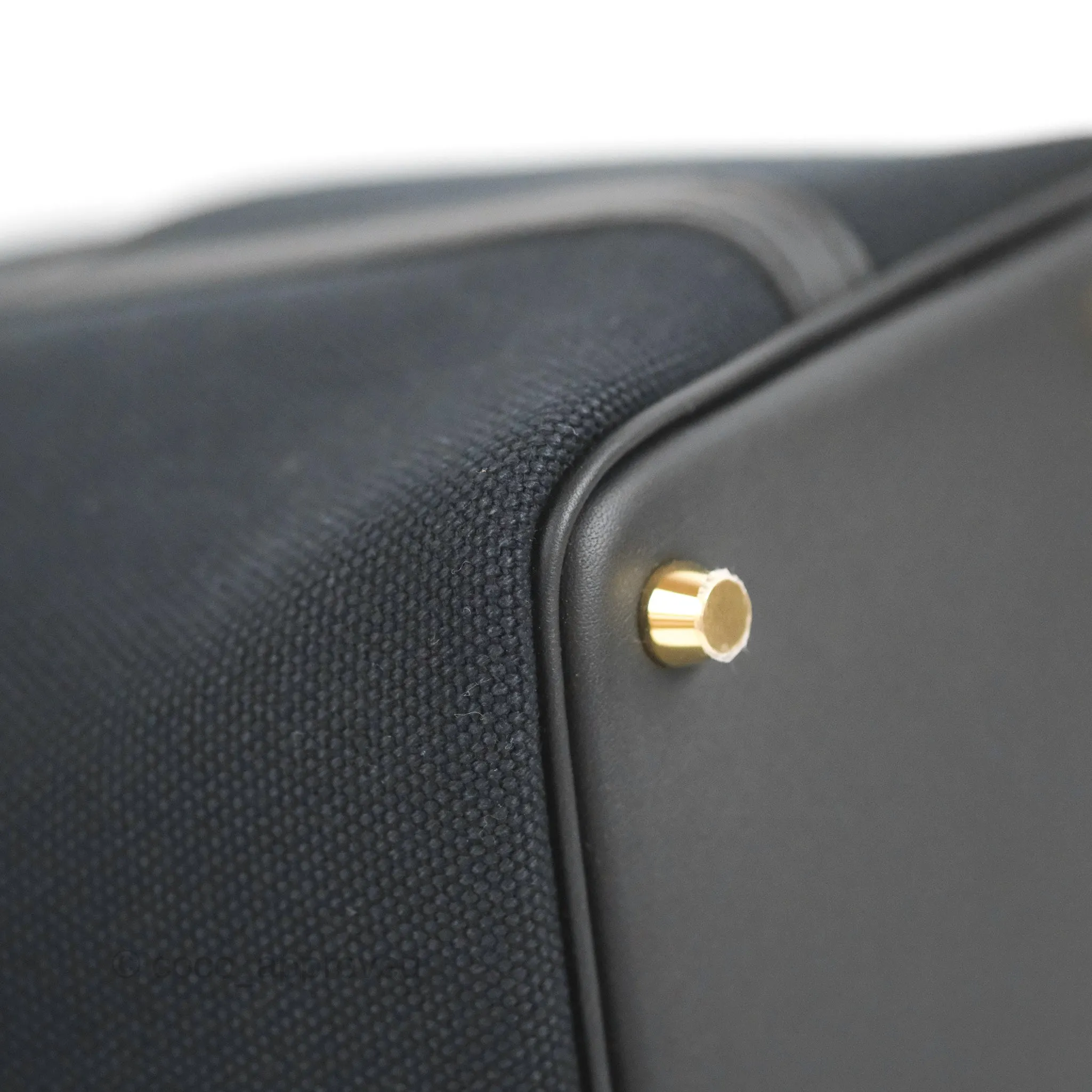 Hermes Picotin Lock 18 Cargo Pockets Black Gold Hardware