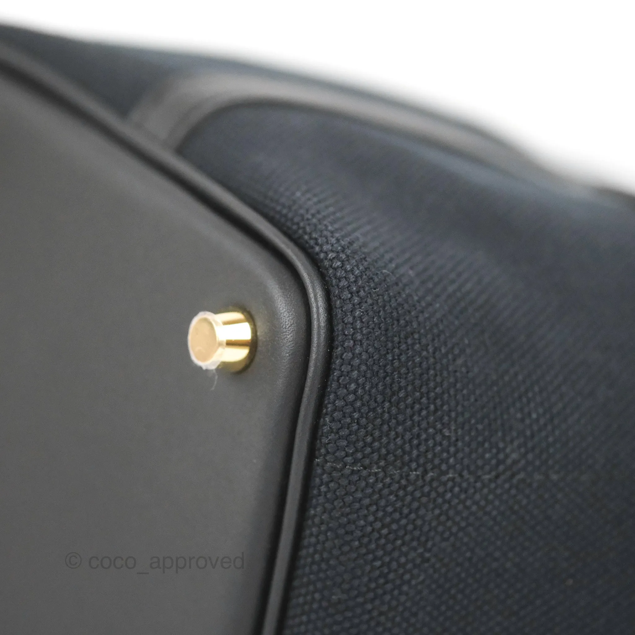 Hermes Picotin Lock 18 Cargo Pockets Black Gold Hardware