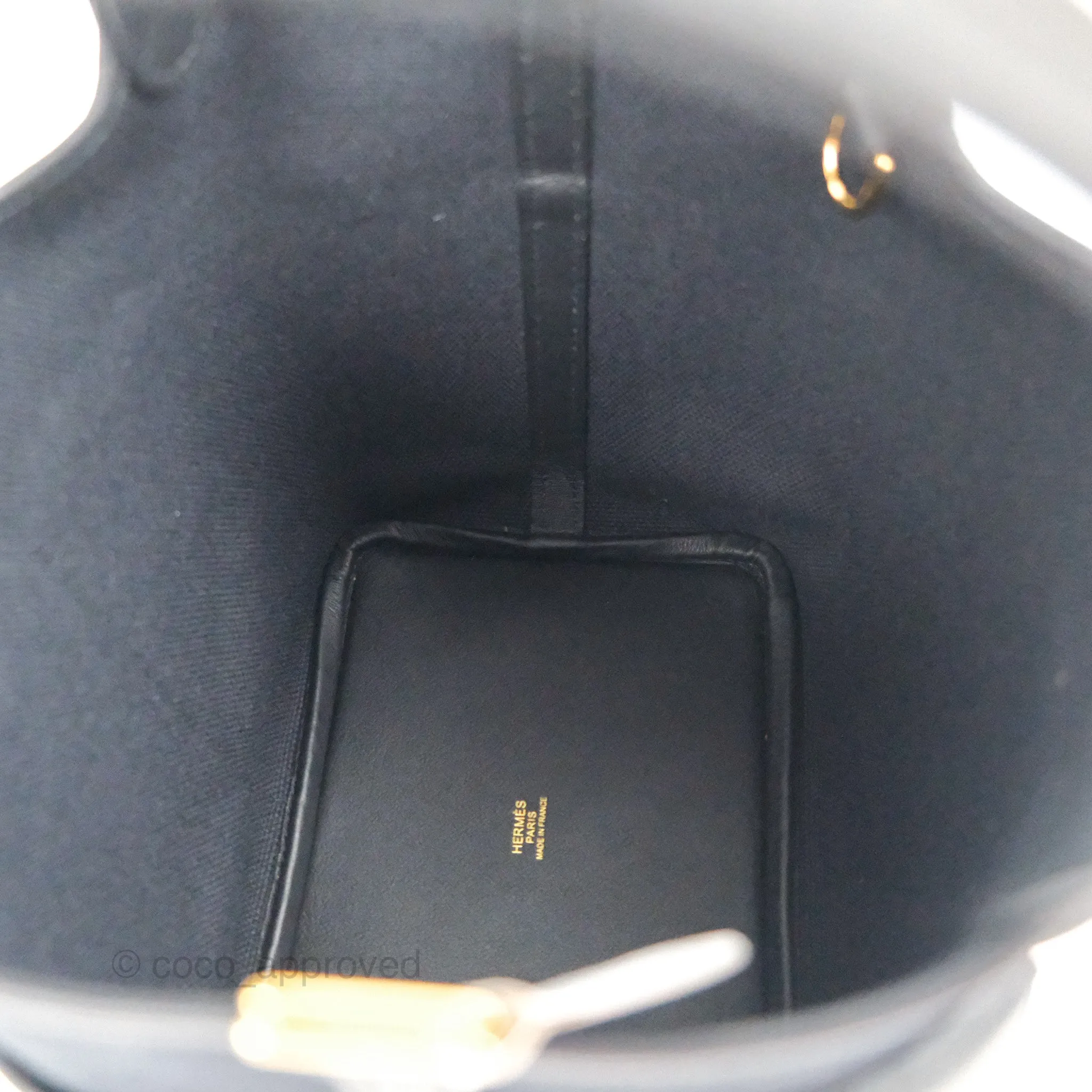 Hermes Picotin Lock 18 Cargo Pockets Black Gold Hardware