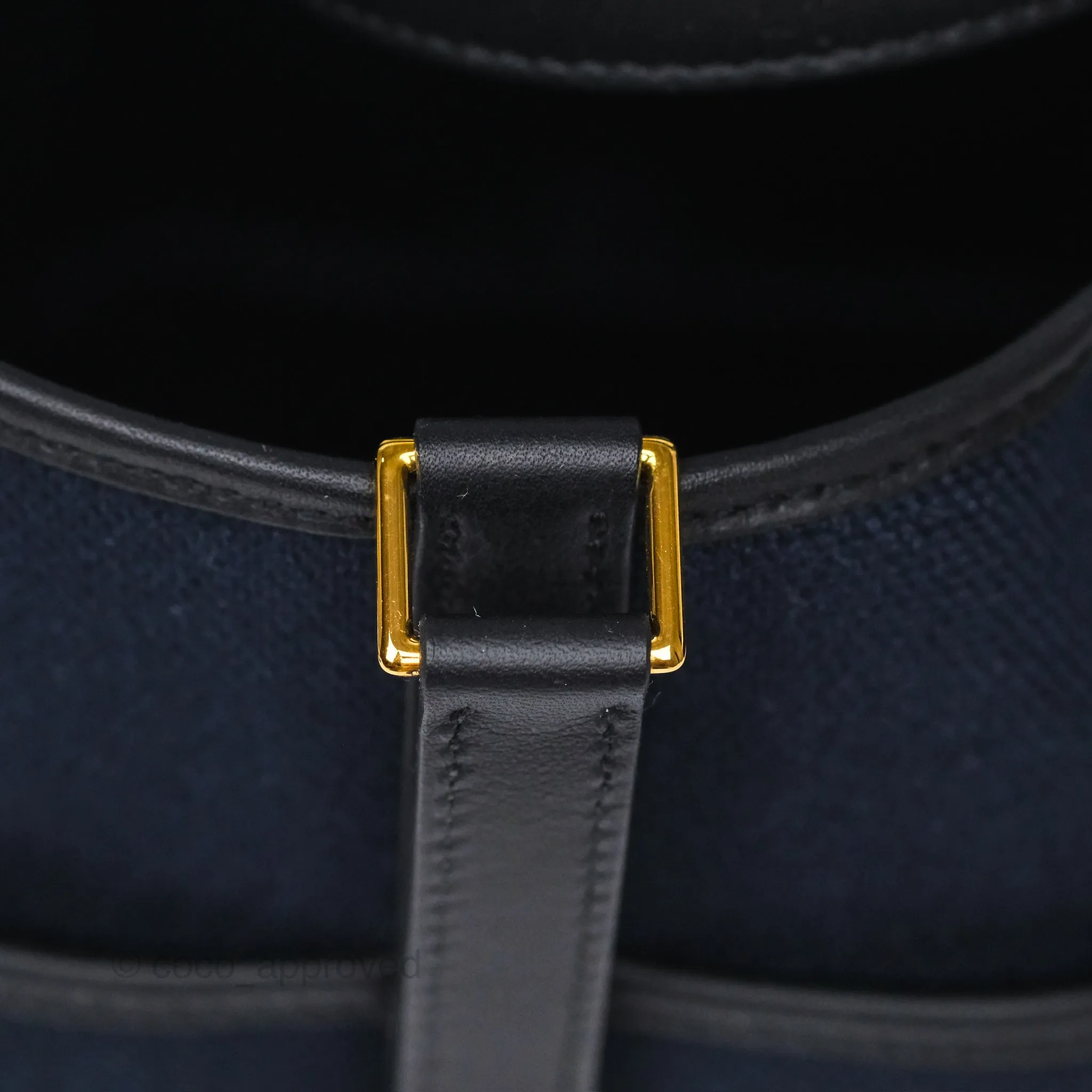 Hermes Picotin Lock 18 Cargo Pockets Bleu Marine 78 Black Gold Hardware