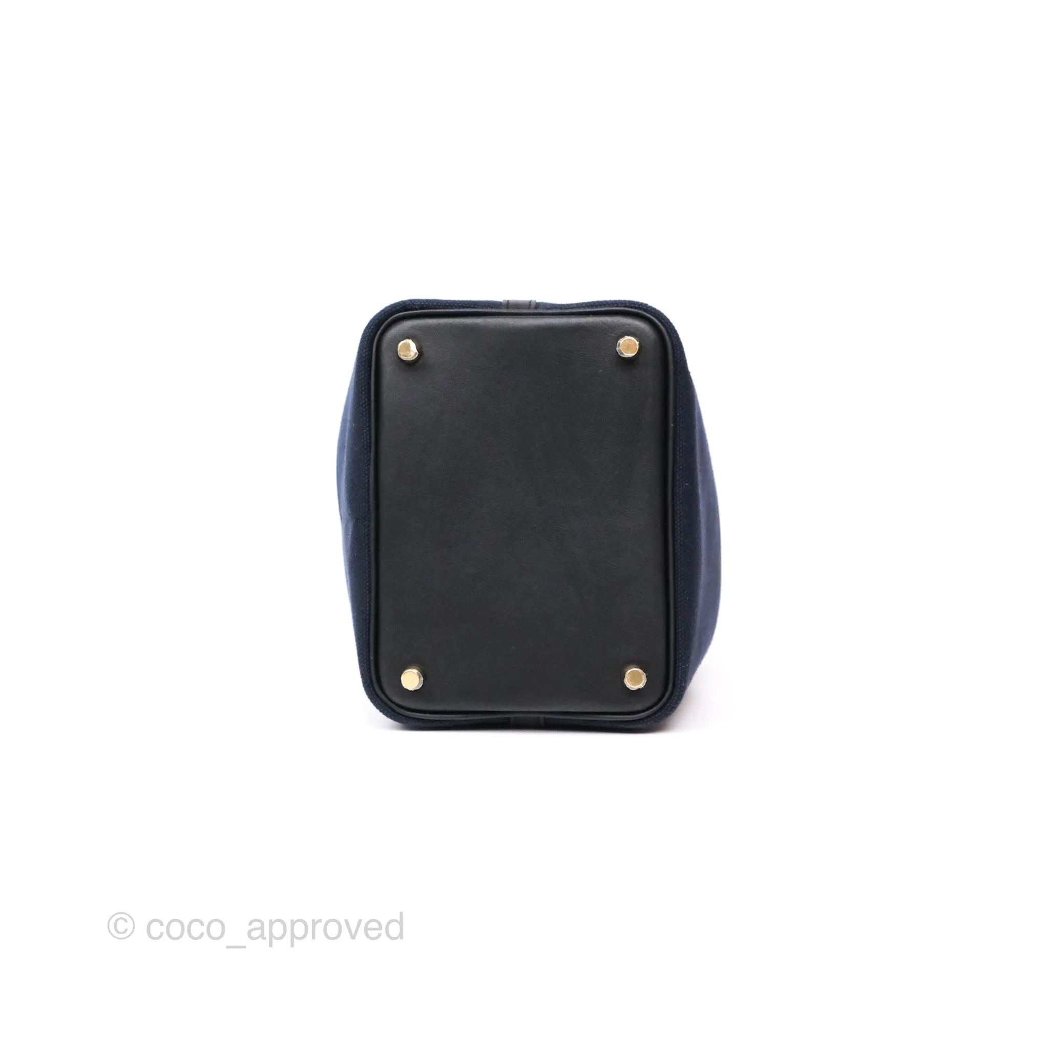 Hermes Picotin Lock 18 Cargo Pockets Bleu Marine 78 Black Gold Hardware