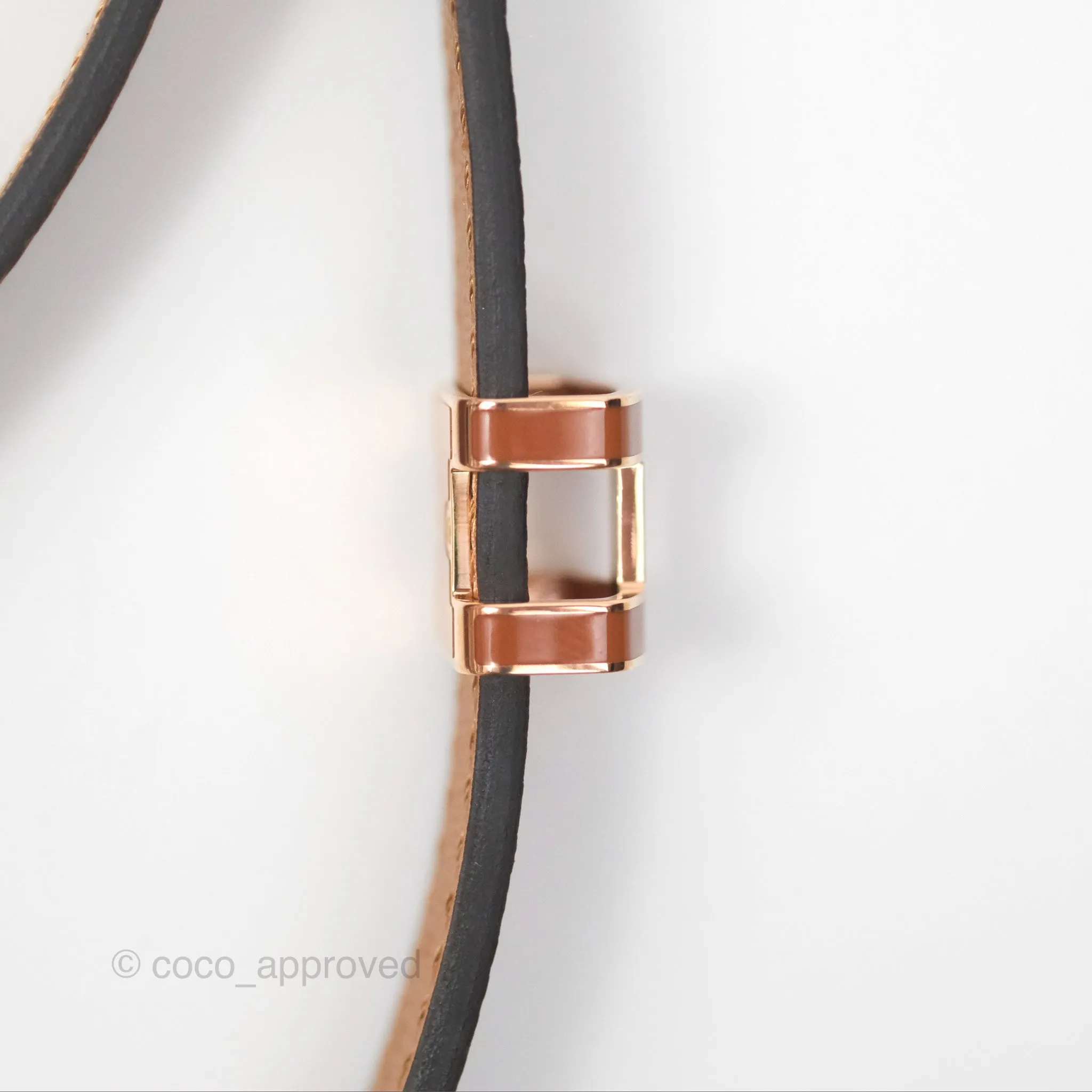 Hermes Pop H 15 Belt Gold Epsom Rose Gold Hardware