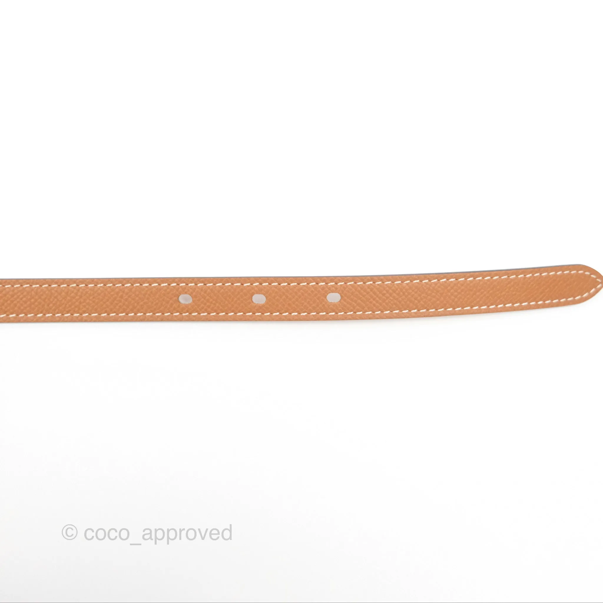 Hermes Pop H 15 Belt Gold Epsom Rose Gold Hardware