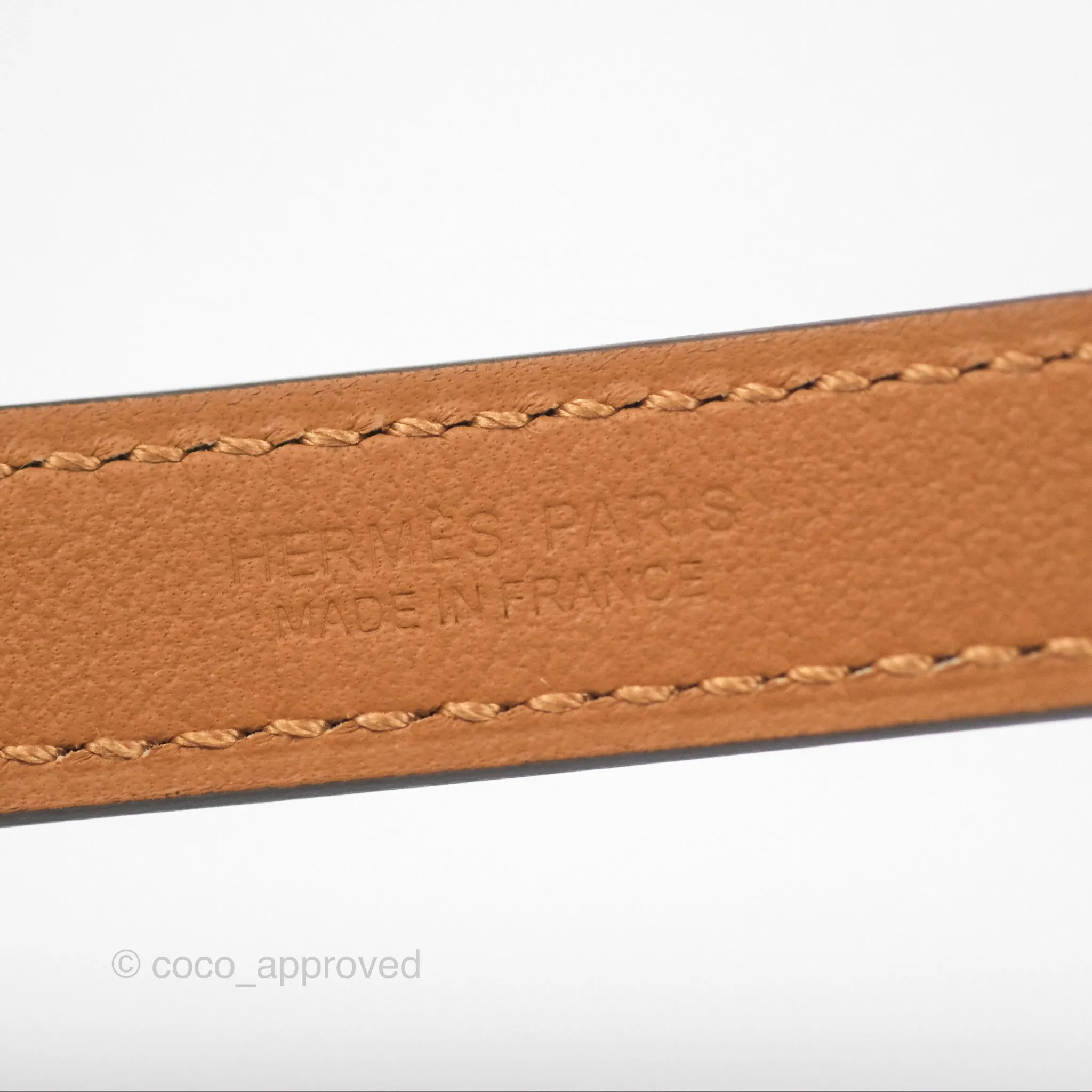 Hermes Pop H 15 Belt Gold Epsom Rose Gold Hardware