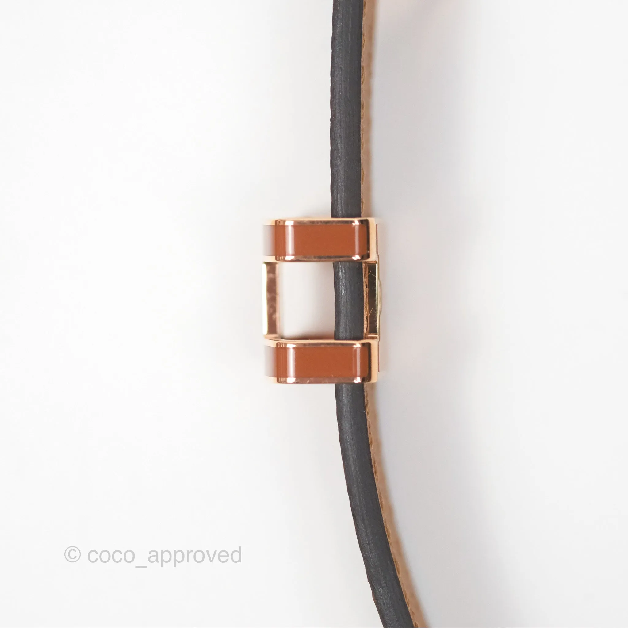 Hermes Pop H 15 Belt Gold Epsom Rose Gold Hardware