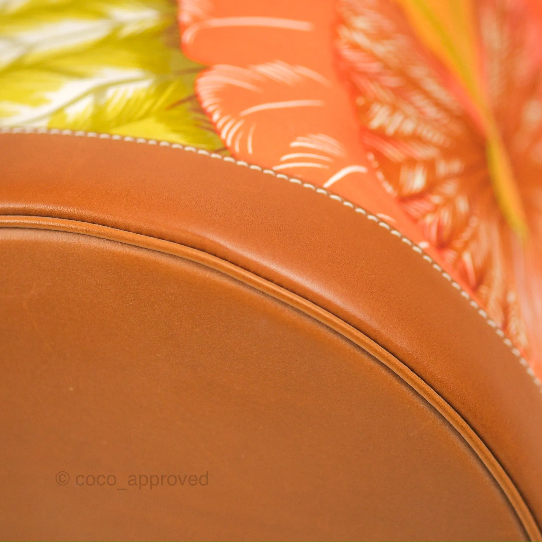 Hermes Sac Soie Cool Drawstring Backpack Orange