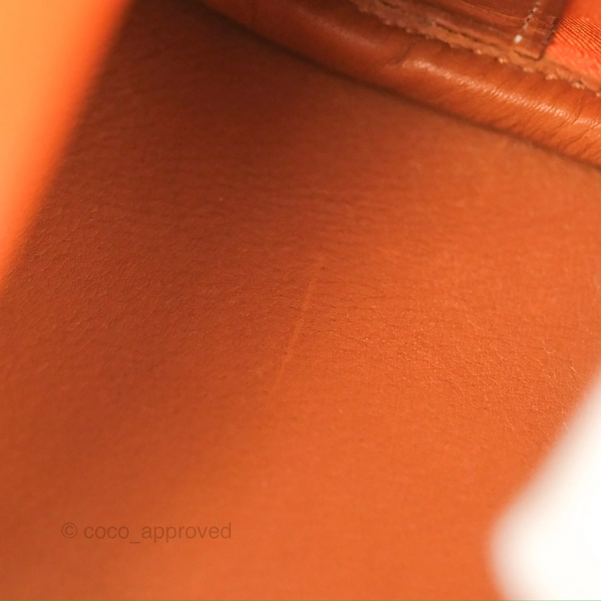 Hermes Sac Soie Cool Drawstring Backpack Orange