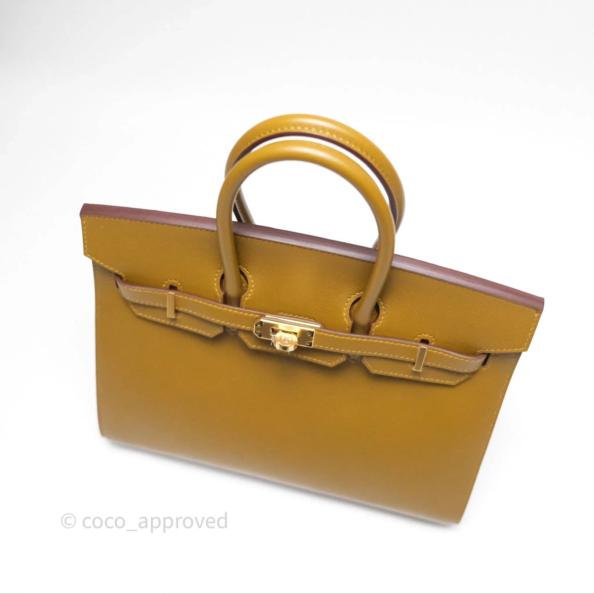 Herms Birkin 25 Sellier Bronze Dore U8 Madame Gold Hardware