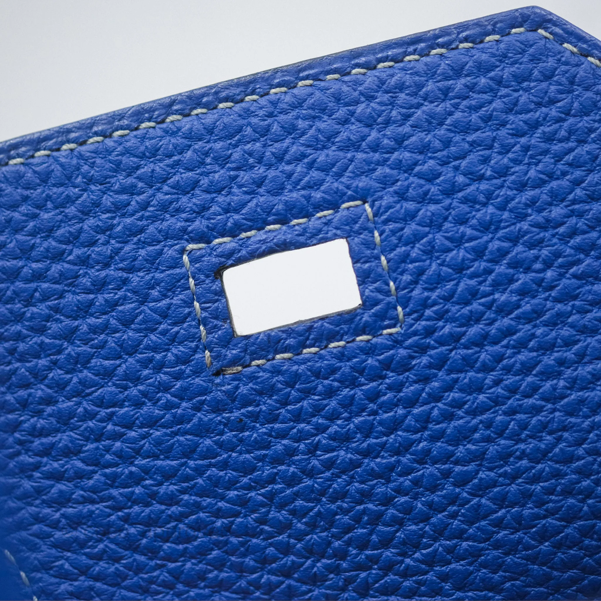 Herms Birkin 30 Retourne HSS Blue Gris Clemence Brushed Gold Hardware