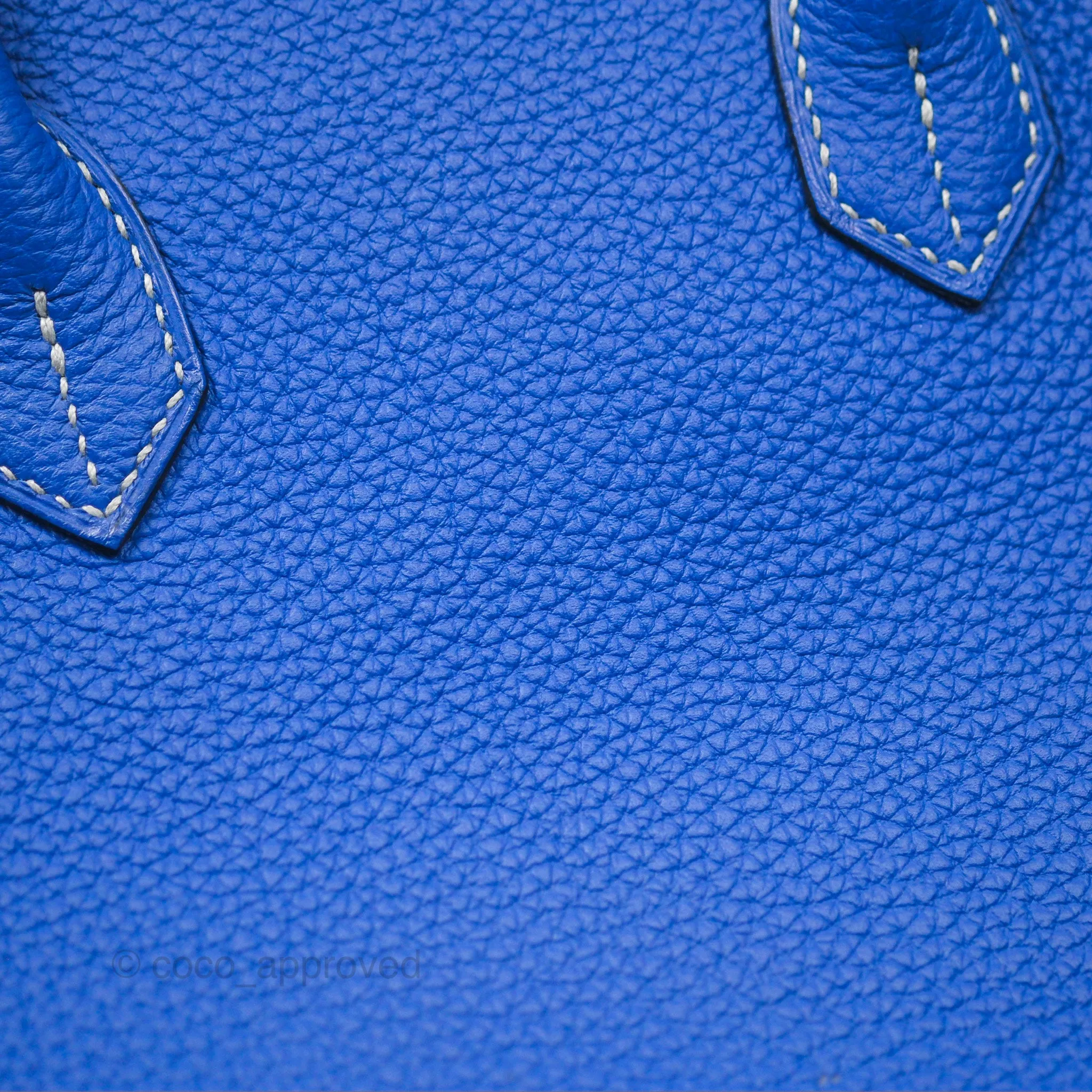 Herms Birkin 30 Retourne HSS Blue Gris Clemence Brushed Gold Hardware