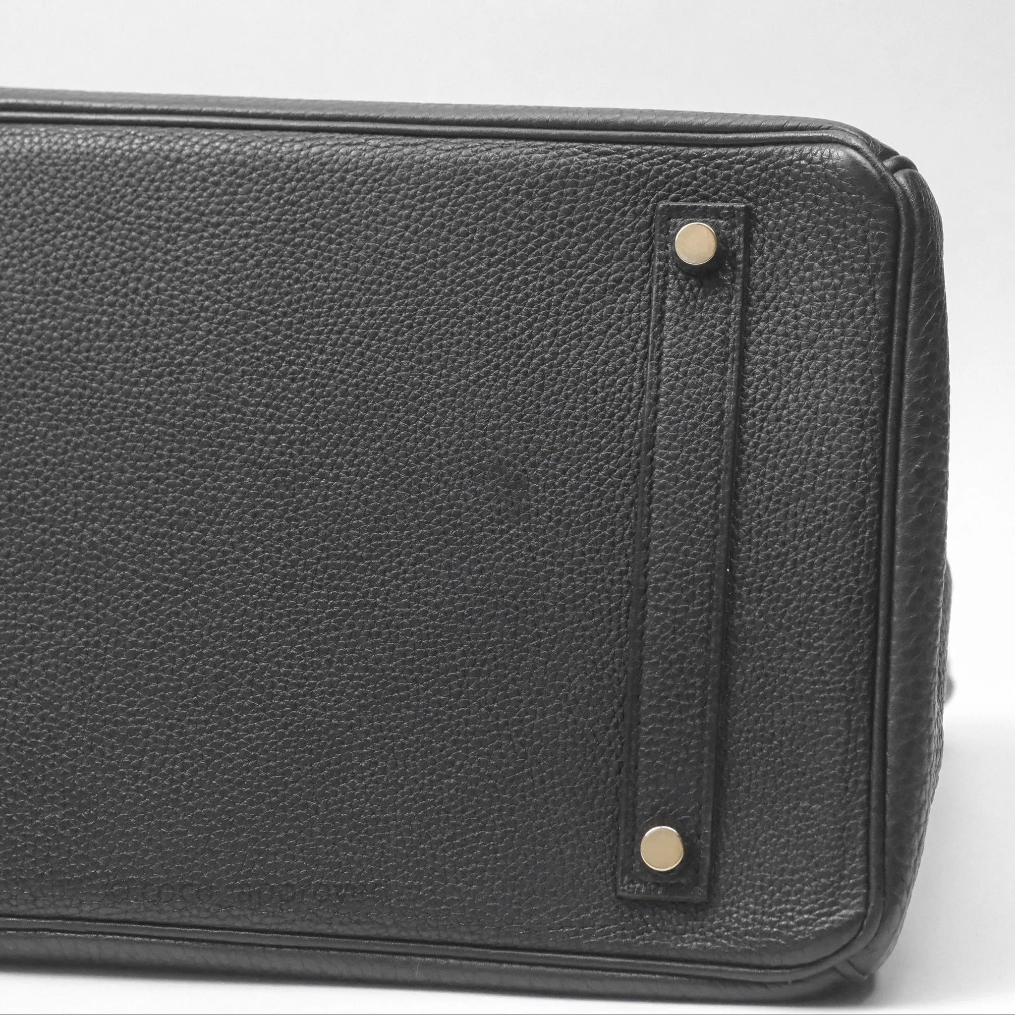 Herms Birkin 35 Retourne Black Noir 89 Clemence Gold Hardware